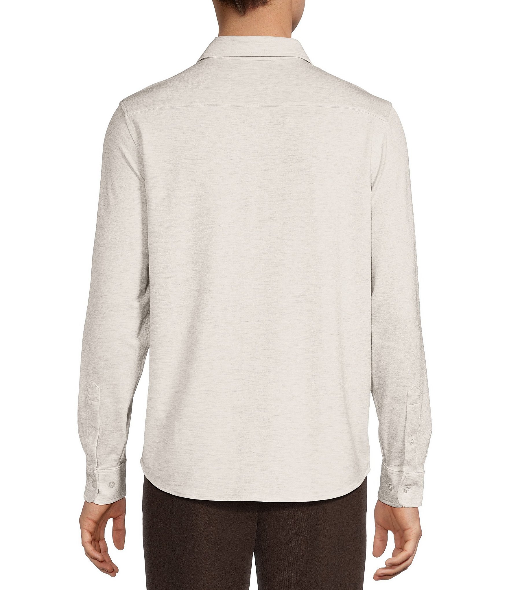 Roundtree & Yorke Travel Smart Solid Coat Front Shirt