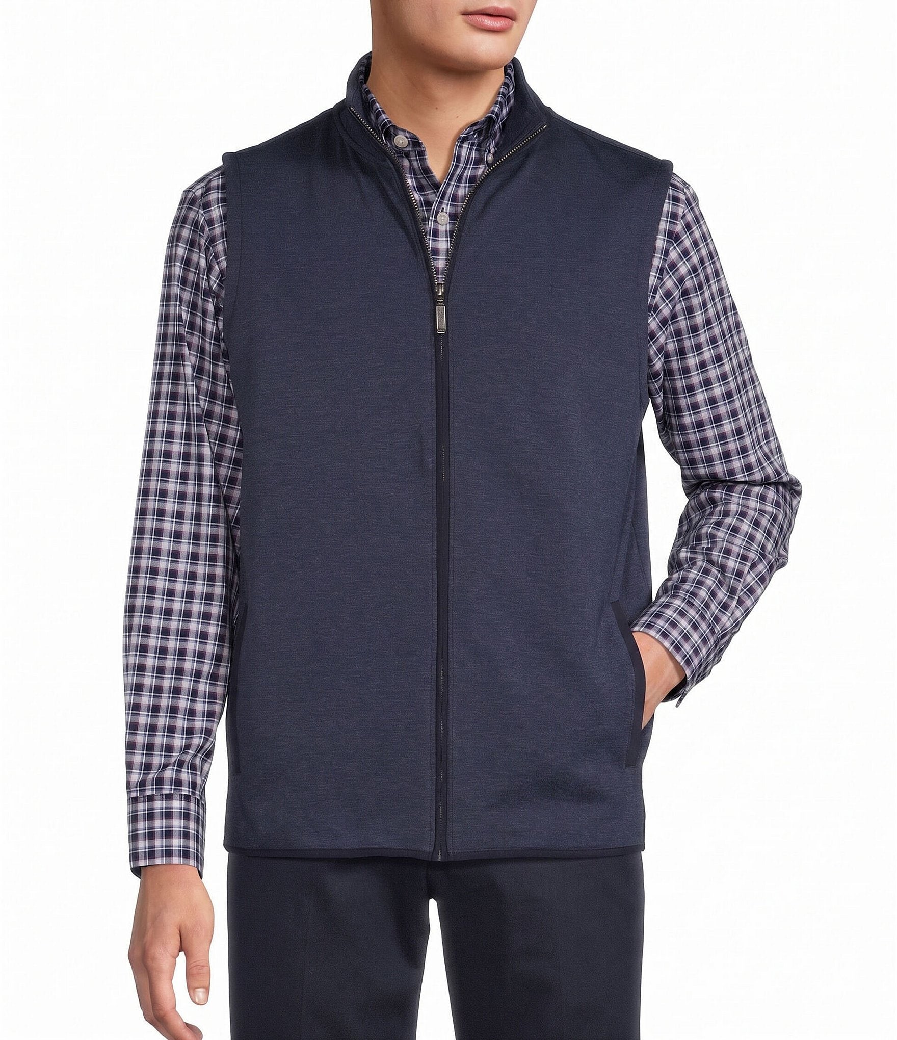 Roundtree & Yorke Travel Smart Solid Full-Zip Vest