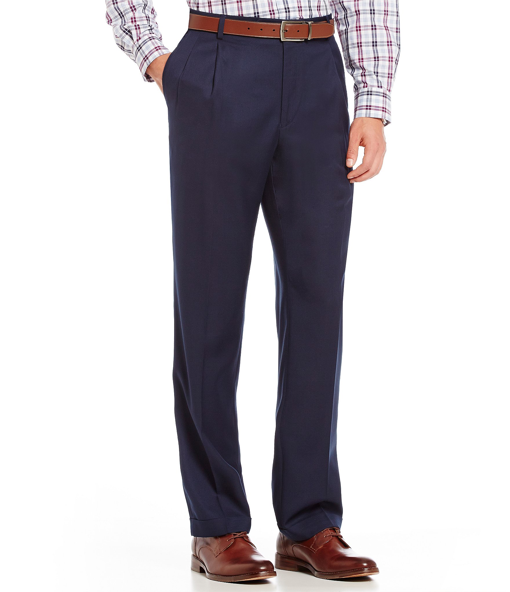 Dark blue suit pants