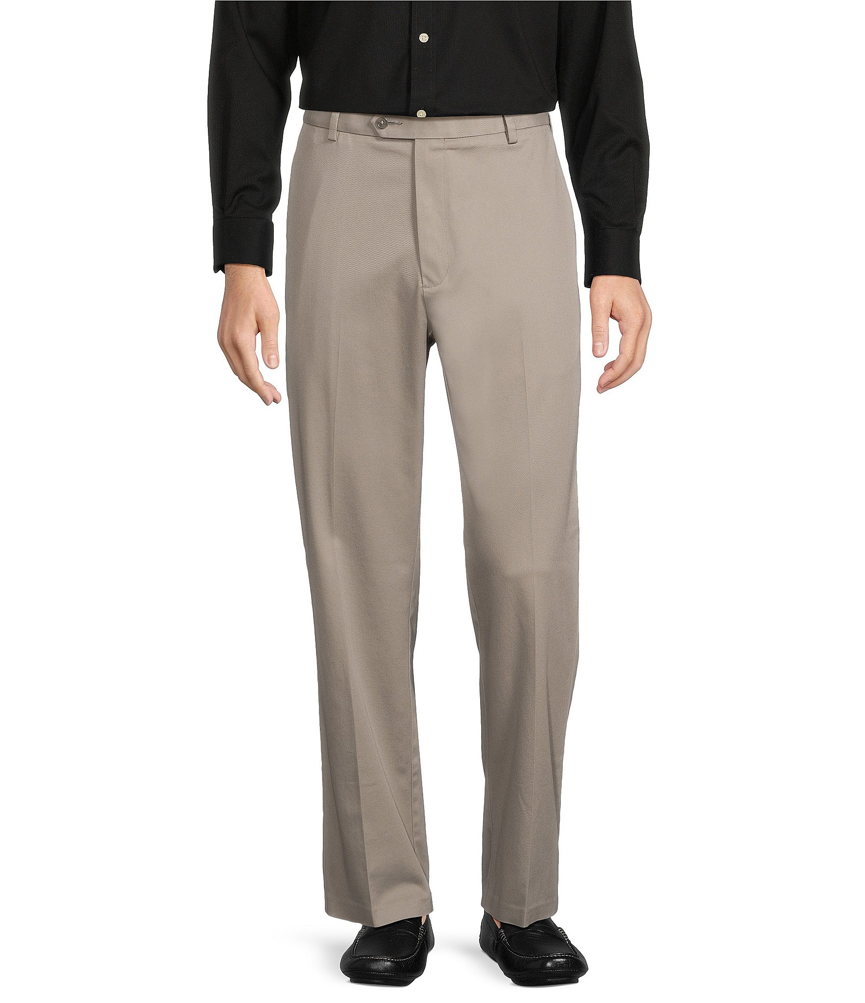 Buy Ribbed Flat-Front Trousers Online at Best Prices in India