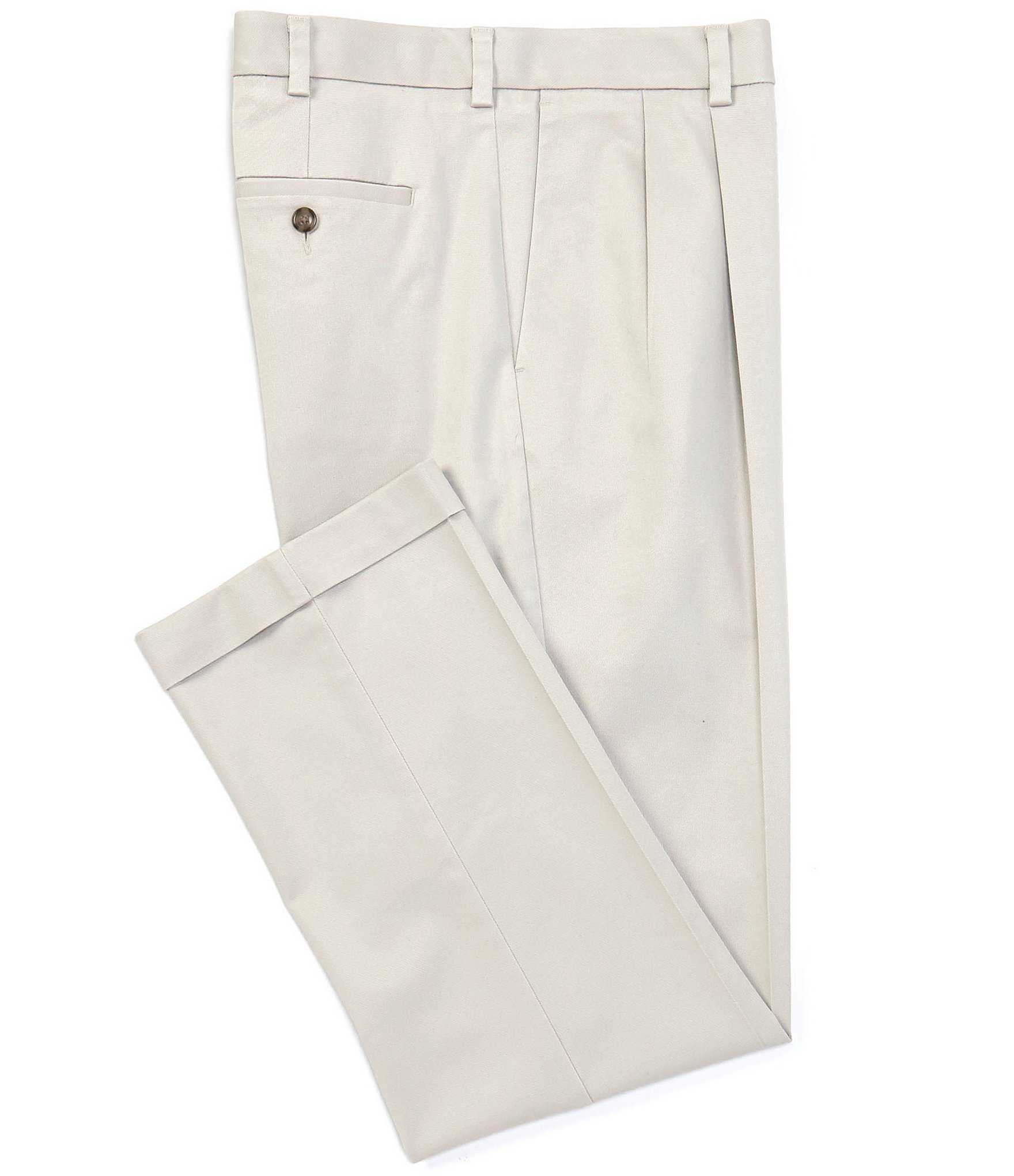 relaxed fit pleated chino