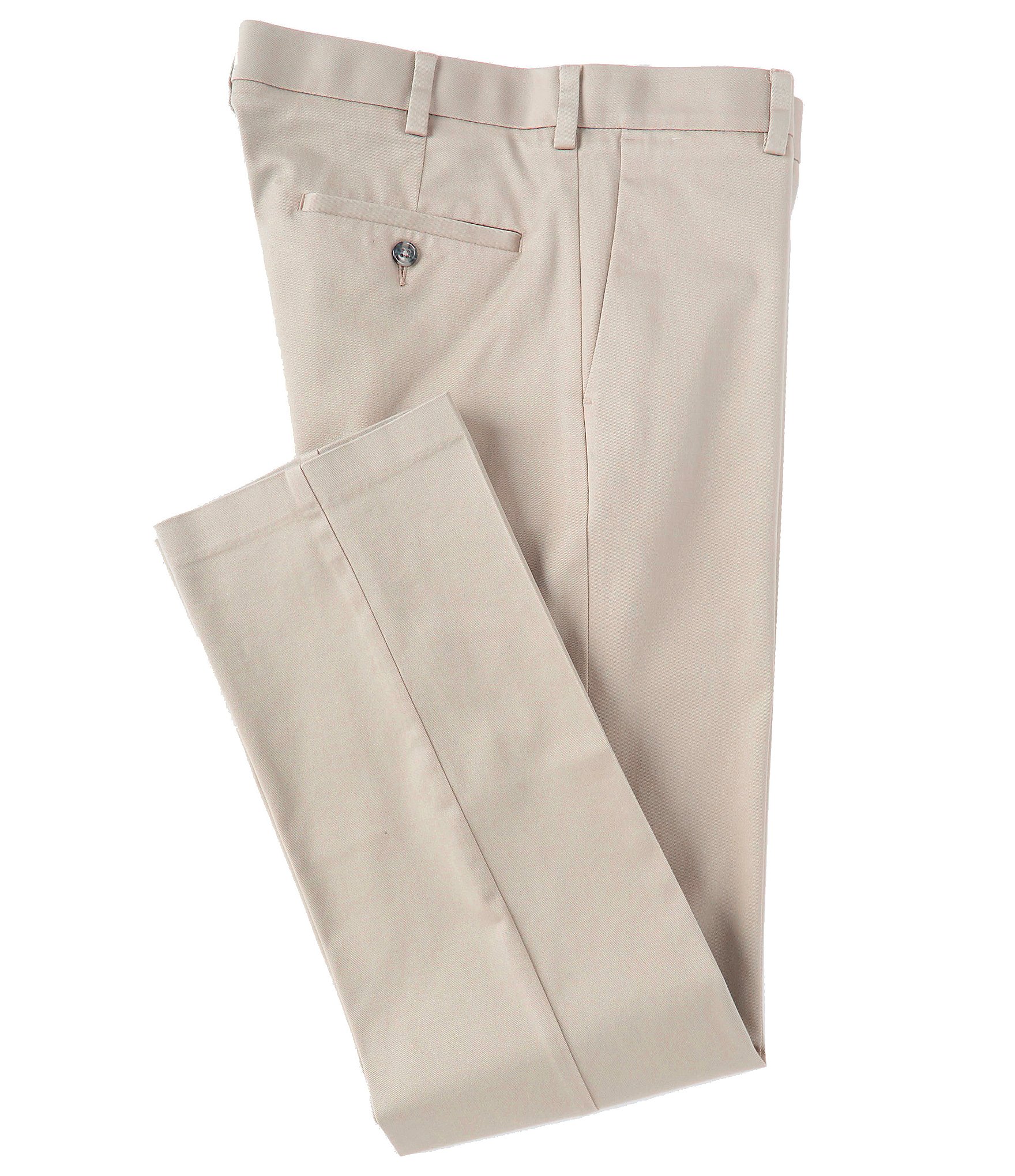 Roundtree & Yorke TravelSmart CoreComfort Flat-Front Straight Fit Chino ...