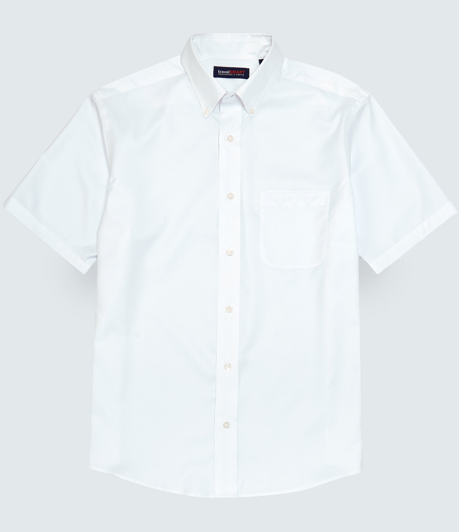 Roundtree & Yorke TravelSmart Short Sleeve Twill Solid Button Down ...