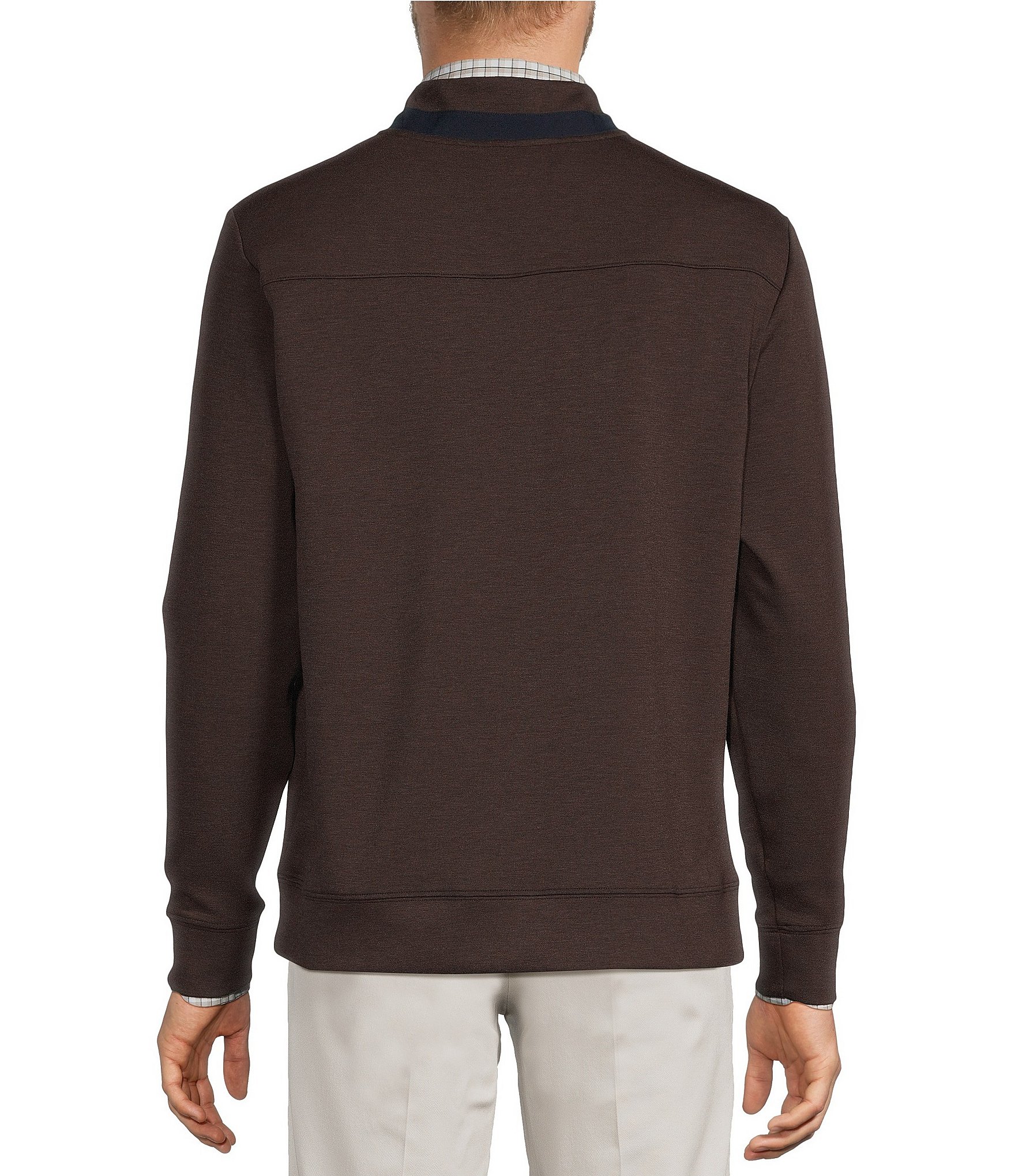 Roundtree & Yorke TravelSmart Solid Quarter-Zip Pullover