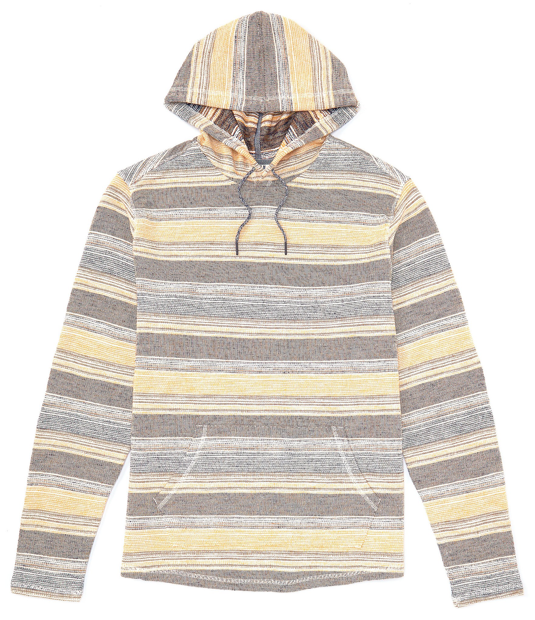 Rowm Big & Tall Long Sleeve Textured Stripe Hoodie | Dillard's