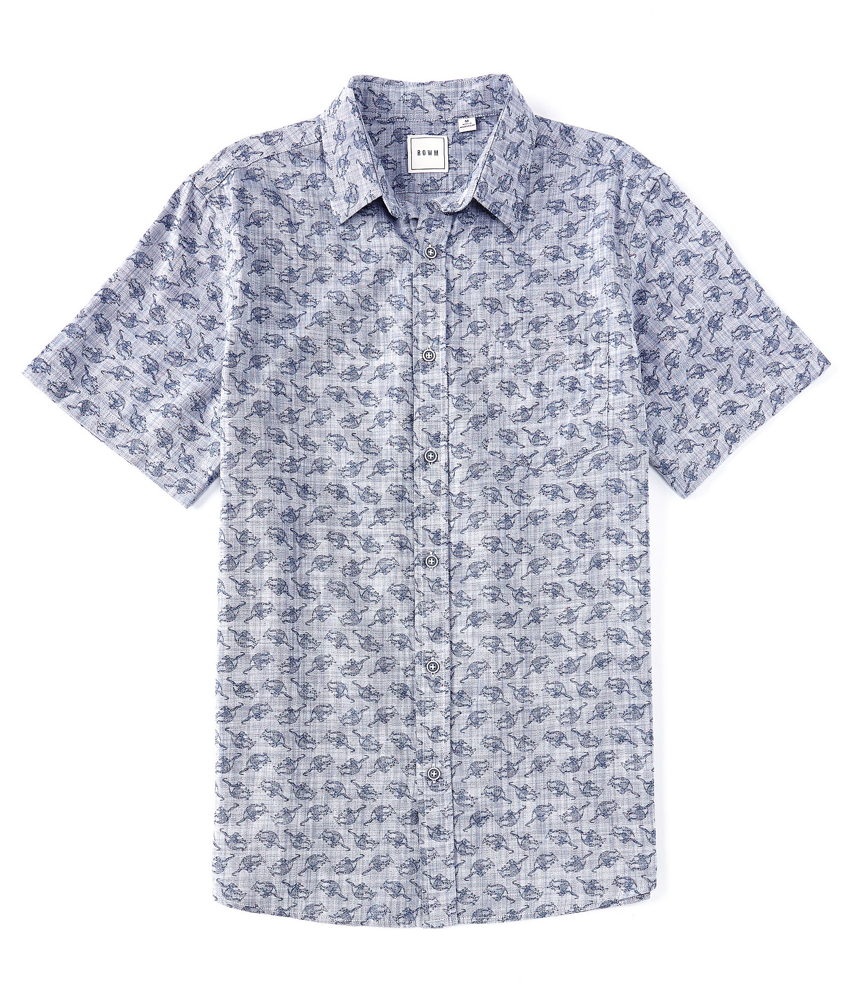 Rowm Big & Tall Short-Sleeve Armadillo Print Sportshirt | Dillard's