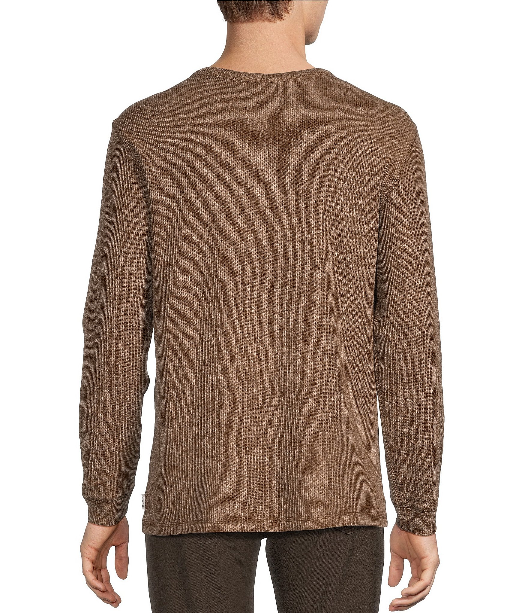 Rowm Big & Tall Solid Ribbed T-Shirt