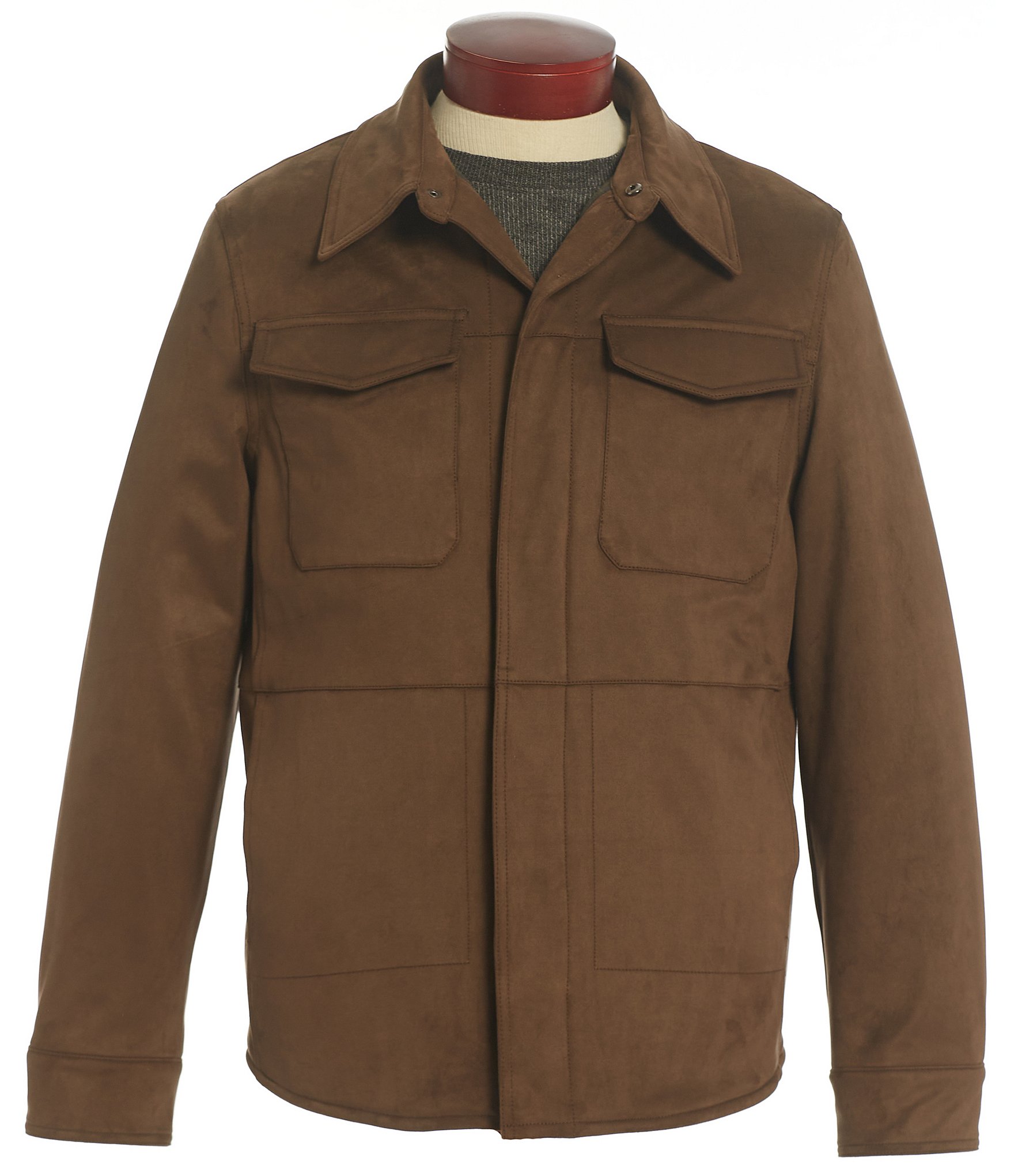 Rowm Faux Suede Shirt Jacket Dillard's