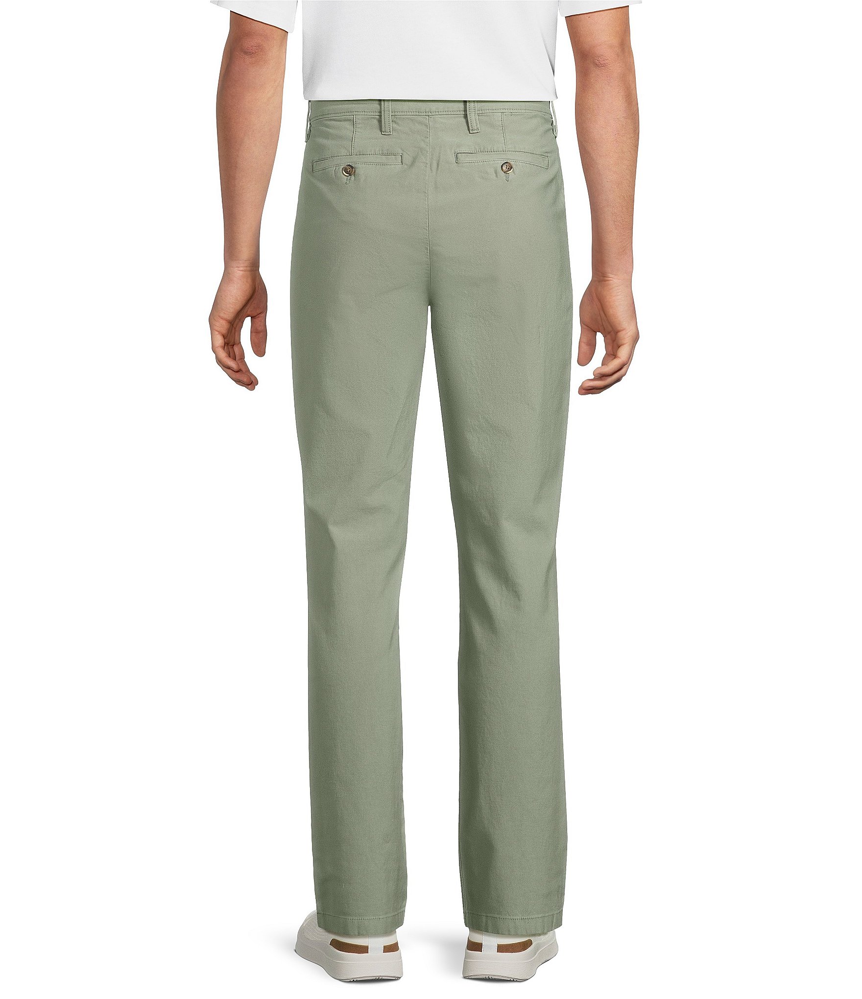 Rowm Flat Front Garment Dyed Pants