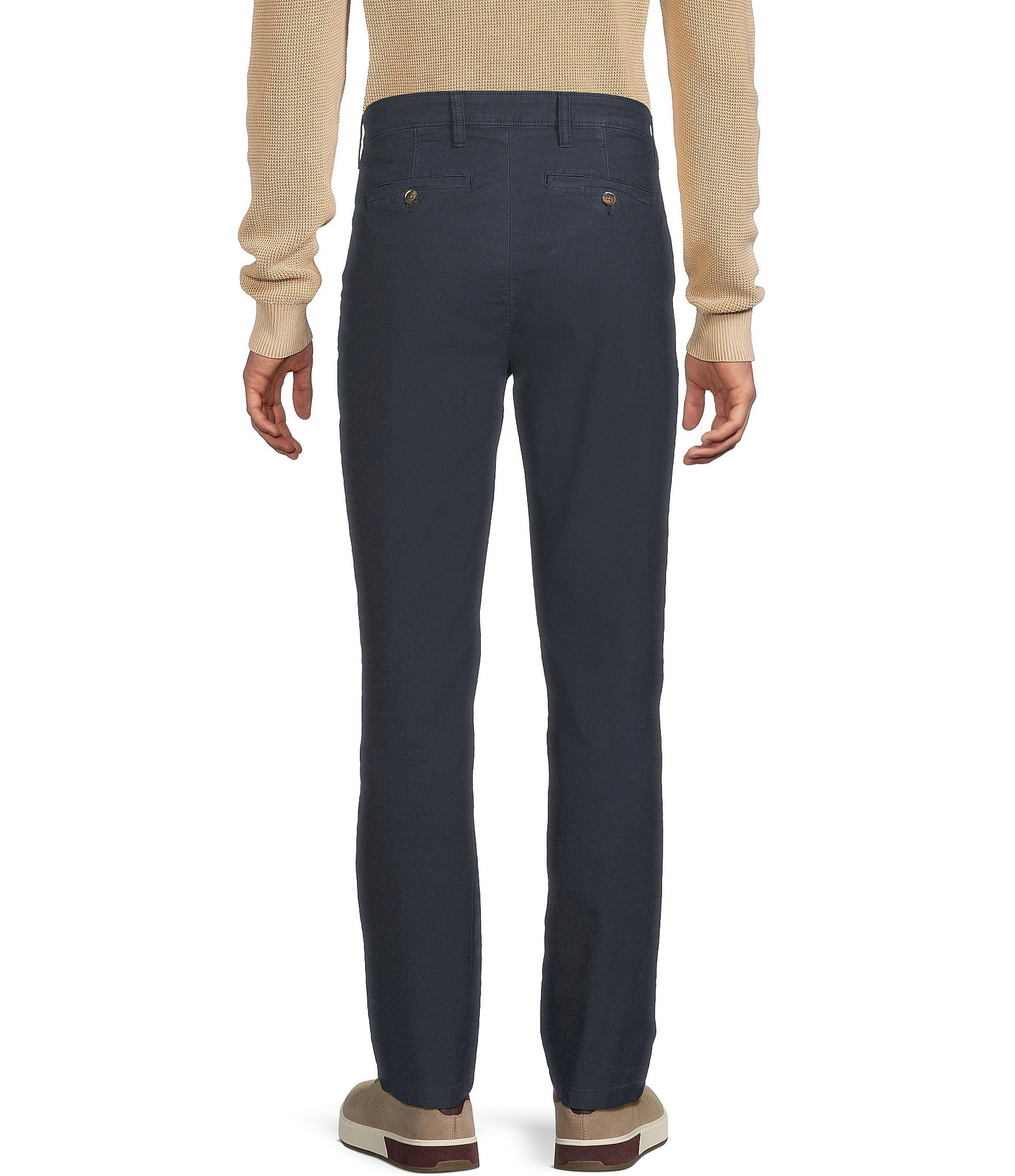 Rowm Flat Front Garment Dyed Pants