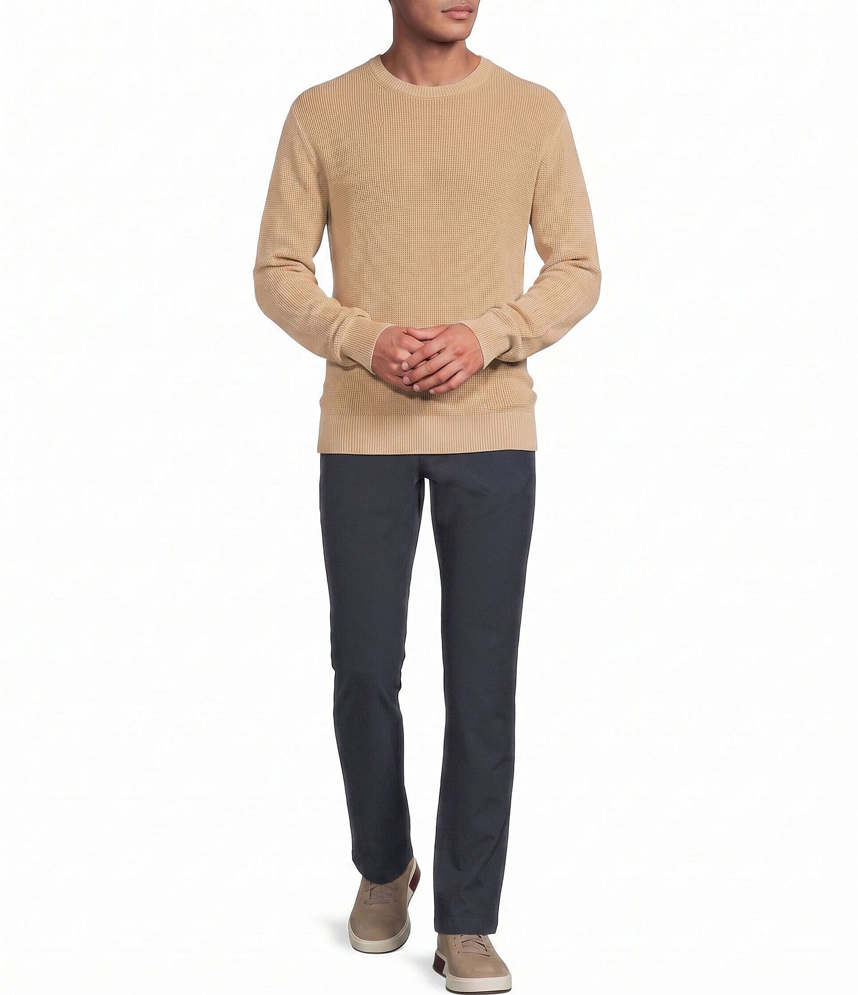 Rowm Flat Front Garment Dyed Pants