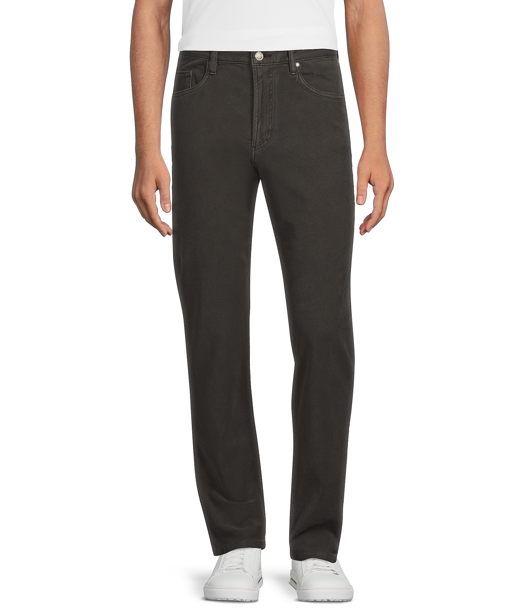 Rowm Into The Blue Collection 5-Pocket Garment Dyed Terry Pants | Dillard's