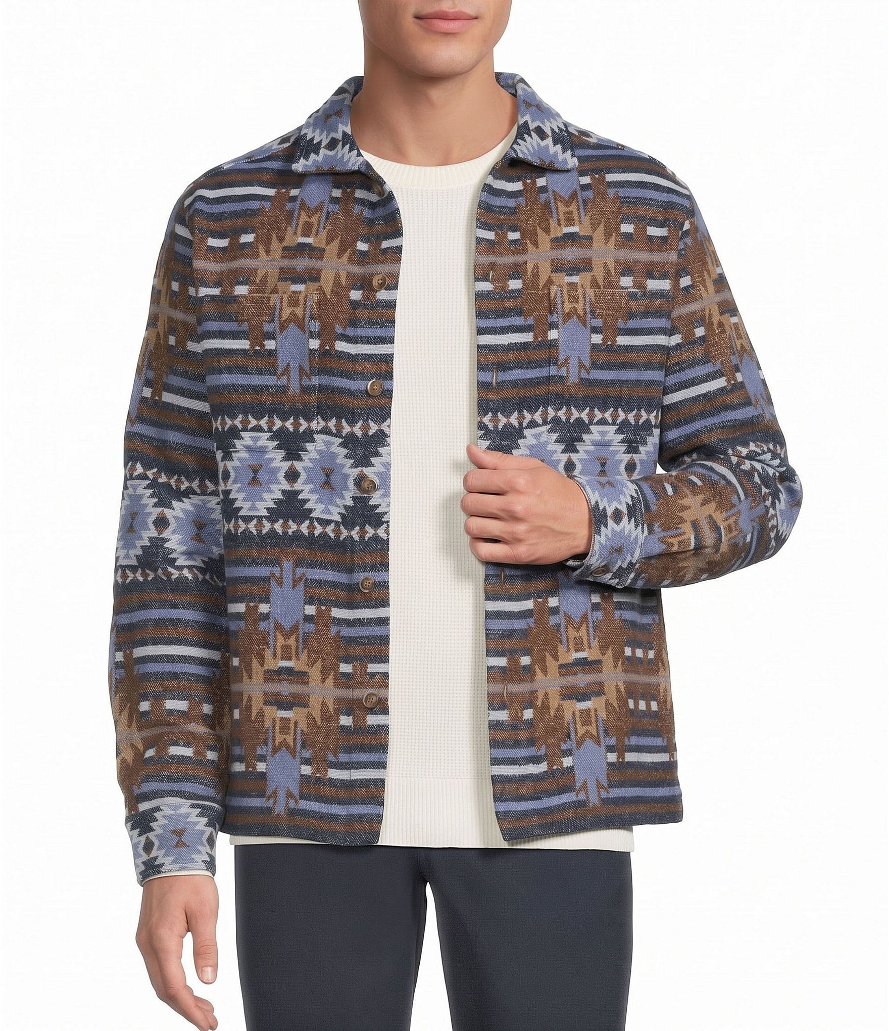 Rowm Jacquard Shirt Jacket
