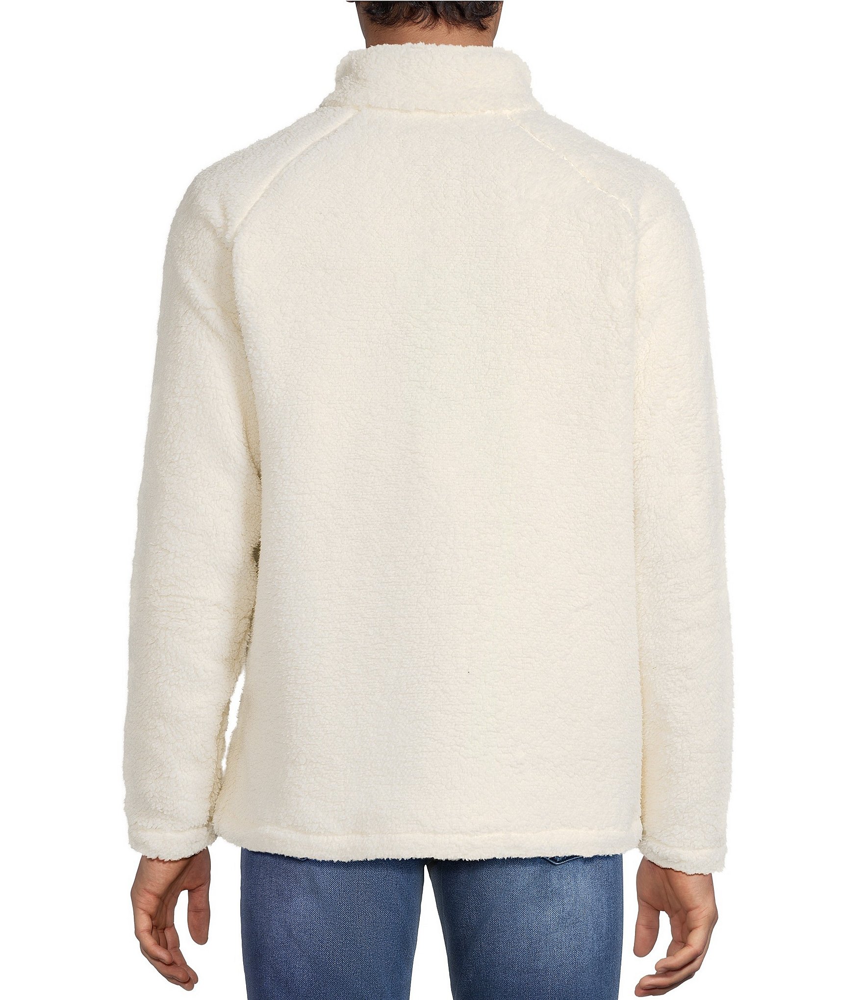 Rowm Long Sleeve Embroidered Fleece Quarter Zip