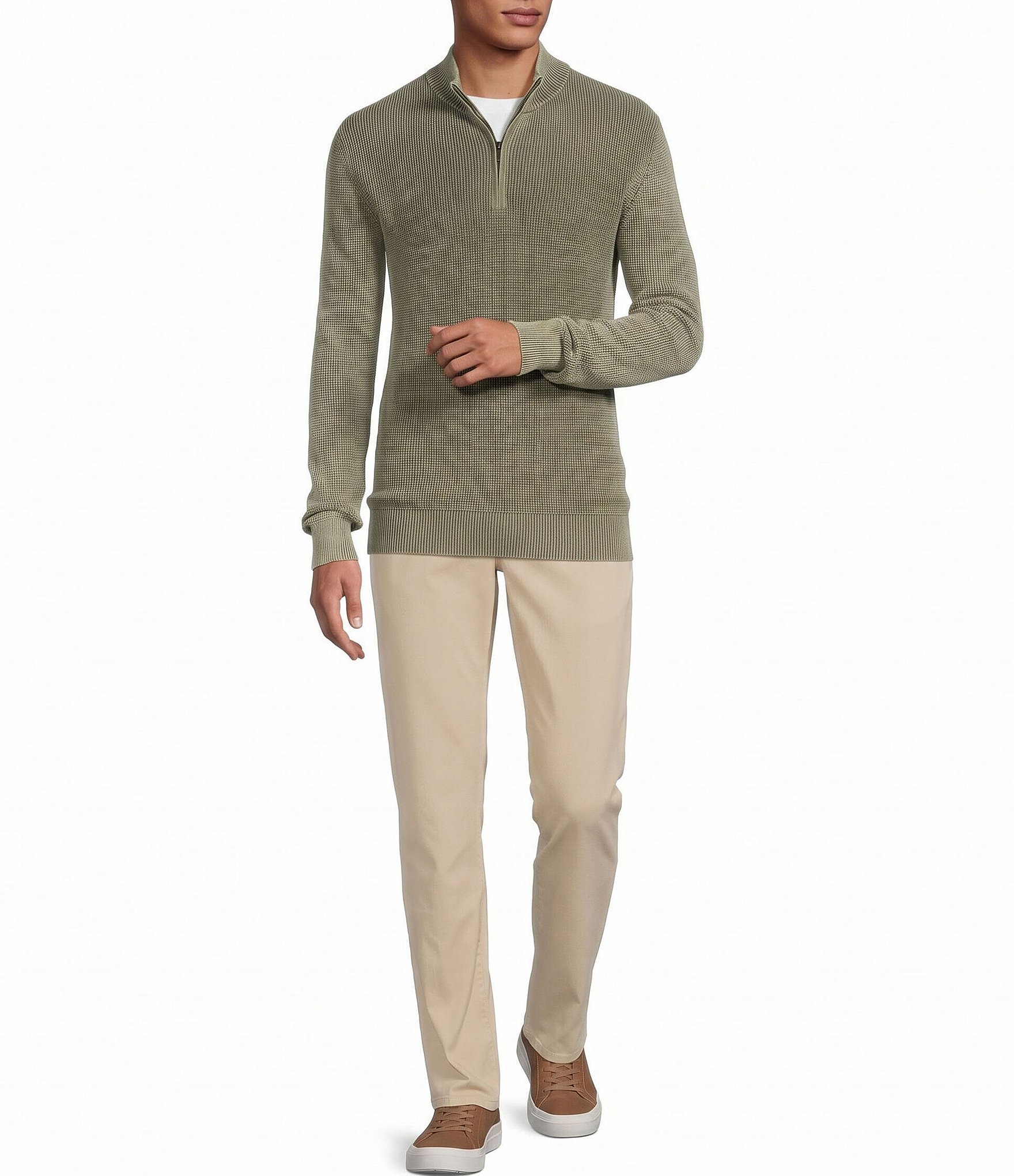 Rowm Long Sleeve Quarter zip Sweater