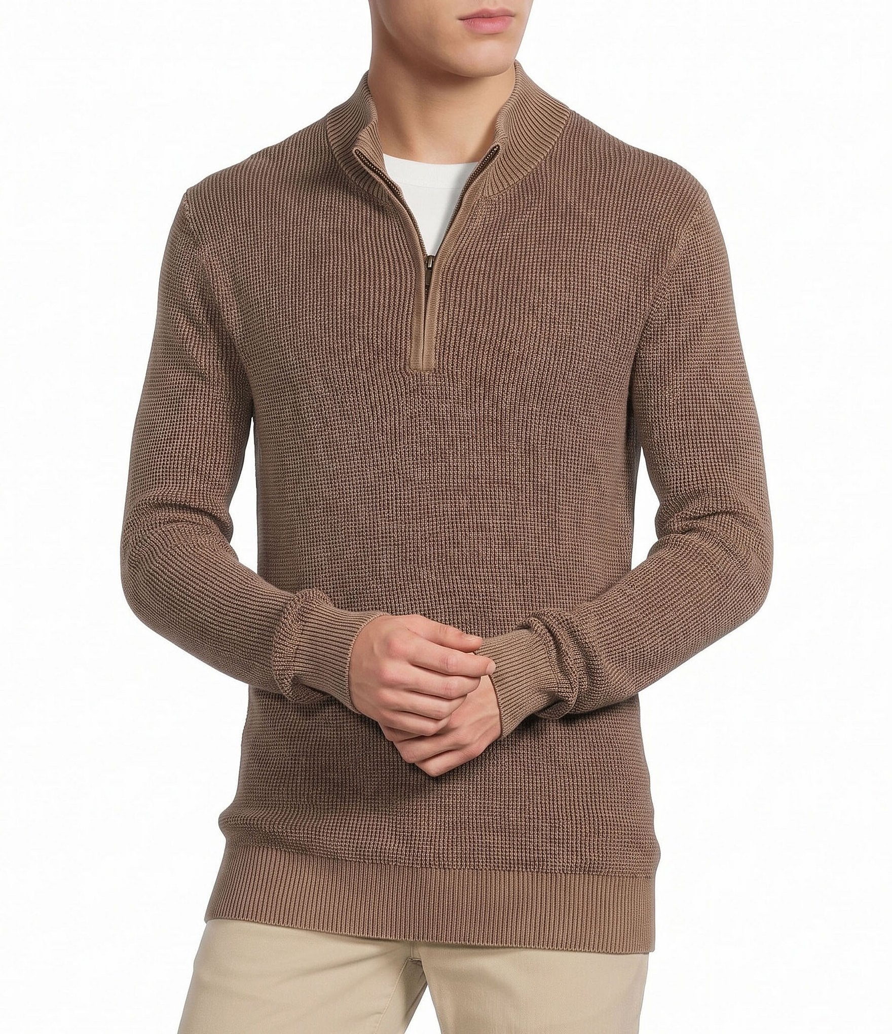 Rowm Long Sleeve Quarter zip Sweater