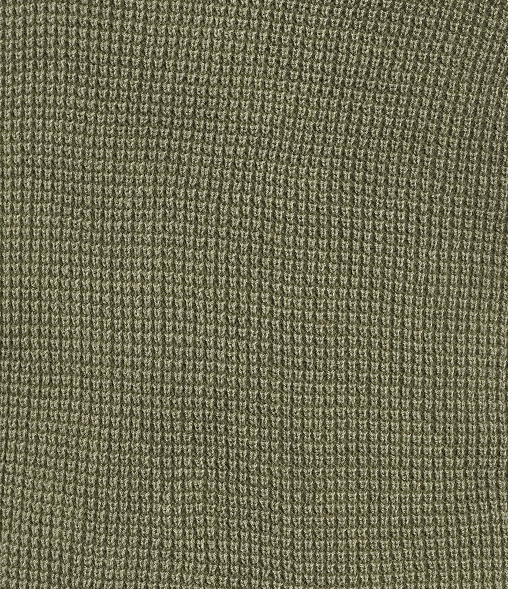 Rowm Long Sleeve solid Garment Dyed Waffle Crew Neck Sweater