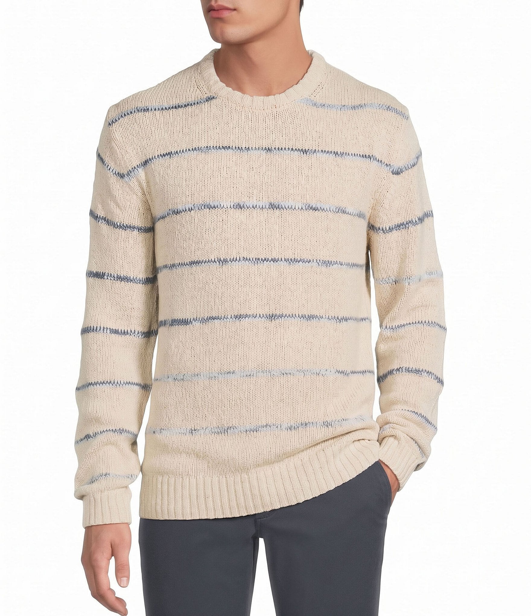 Rowm Long Sleeve Stripe Crew