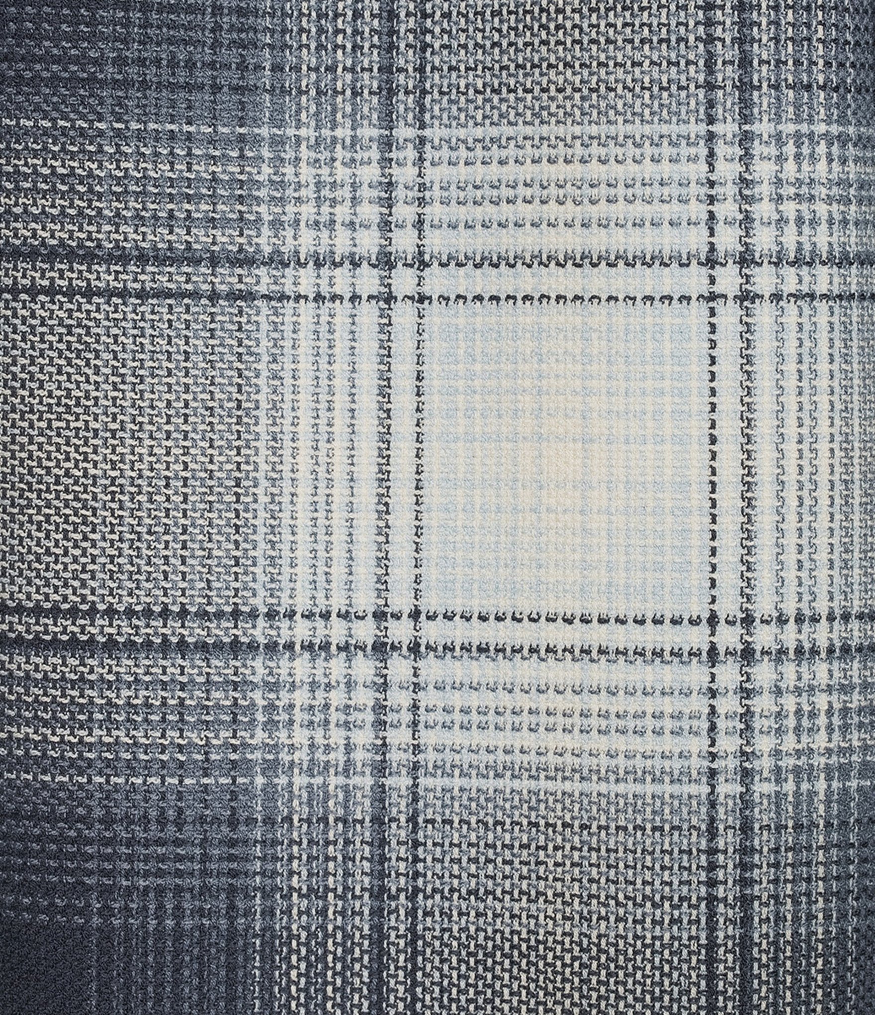 Rowm Long Sleeve Textured Ombre Plaid Shirt
