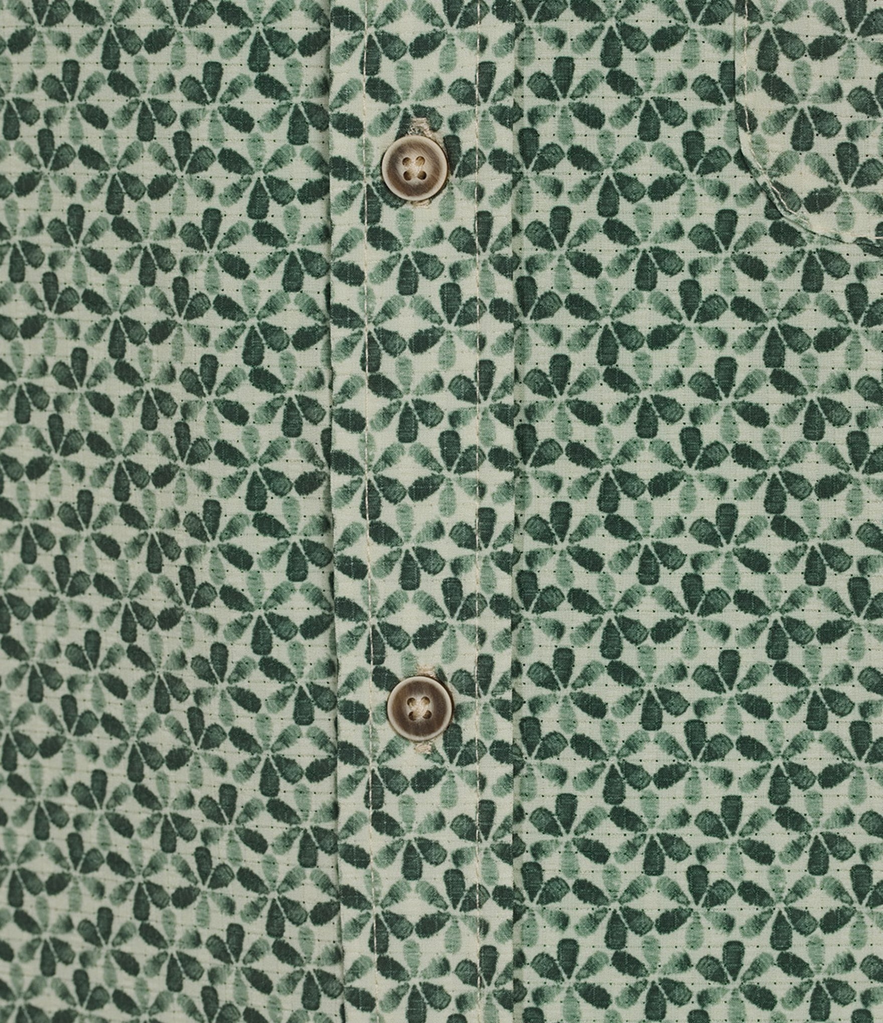 Rowm Performance Rec + Relax Short Sleeve Flower Print Textured Shirt