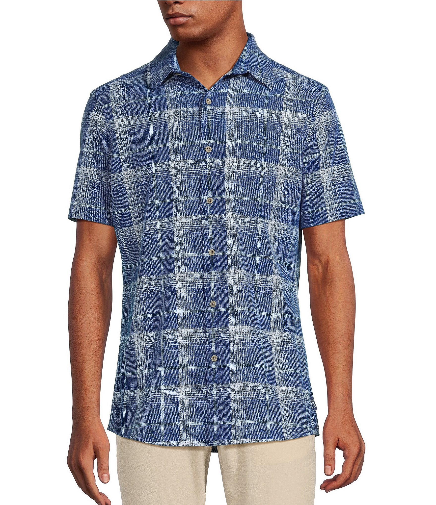 Columbia PFG Bahama II Relaxed Fit Solid Short Sleeve Woven Shirt