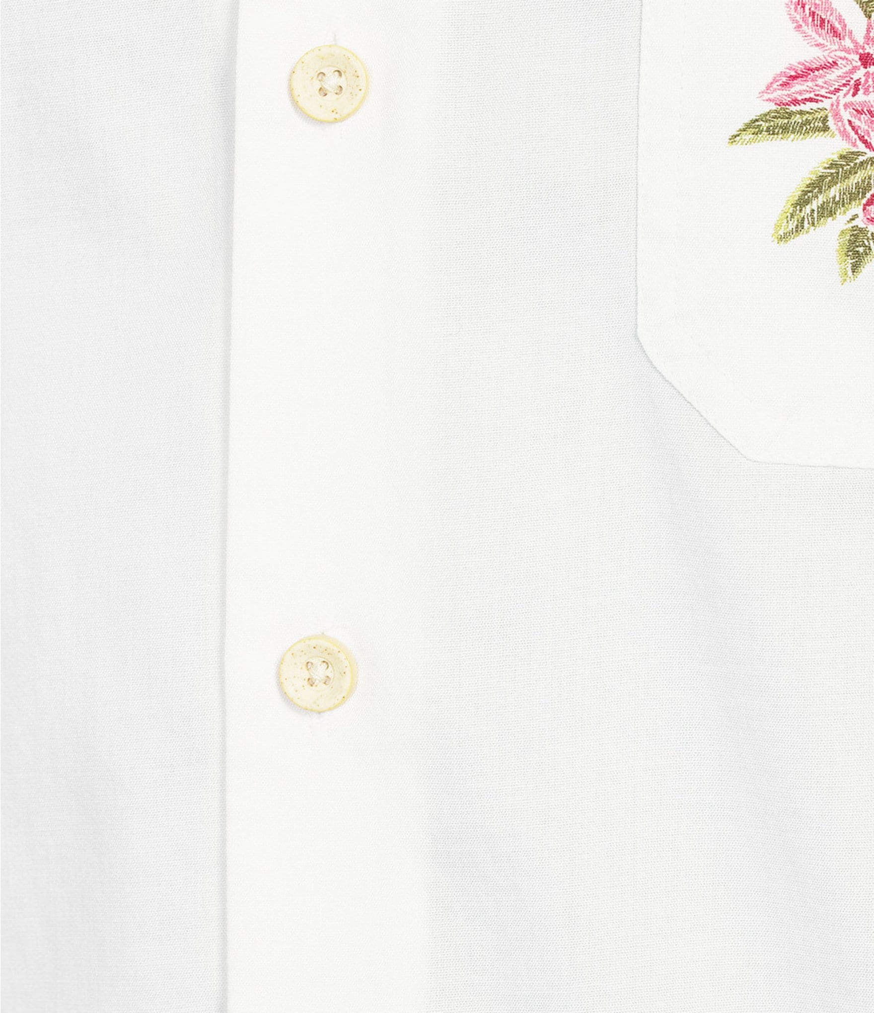 Rowm Short Sleeve Border And Pocket Print Detail Camp Shirt