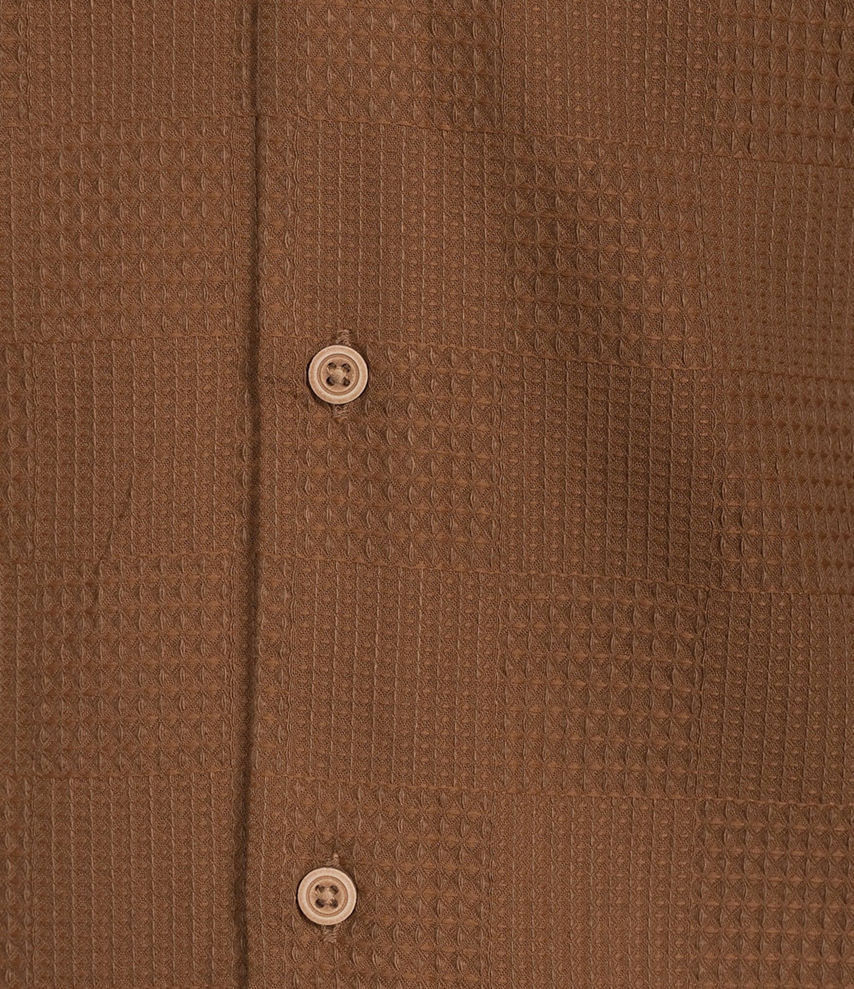 Rowm Short Sleeve Solid Textured Camp Shirt