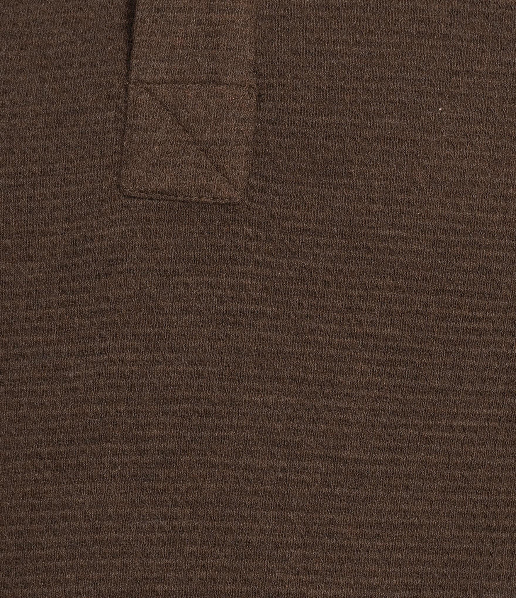 Rowm Solid Waffle Knit Henley Shirt