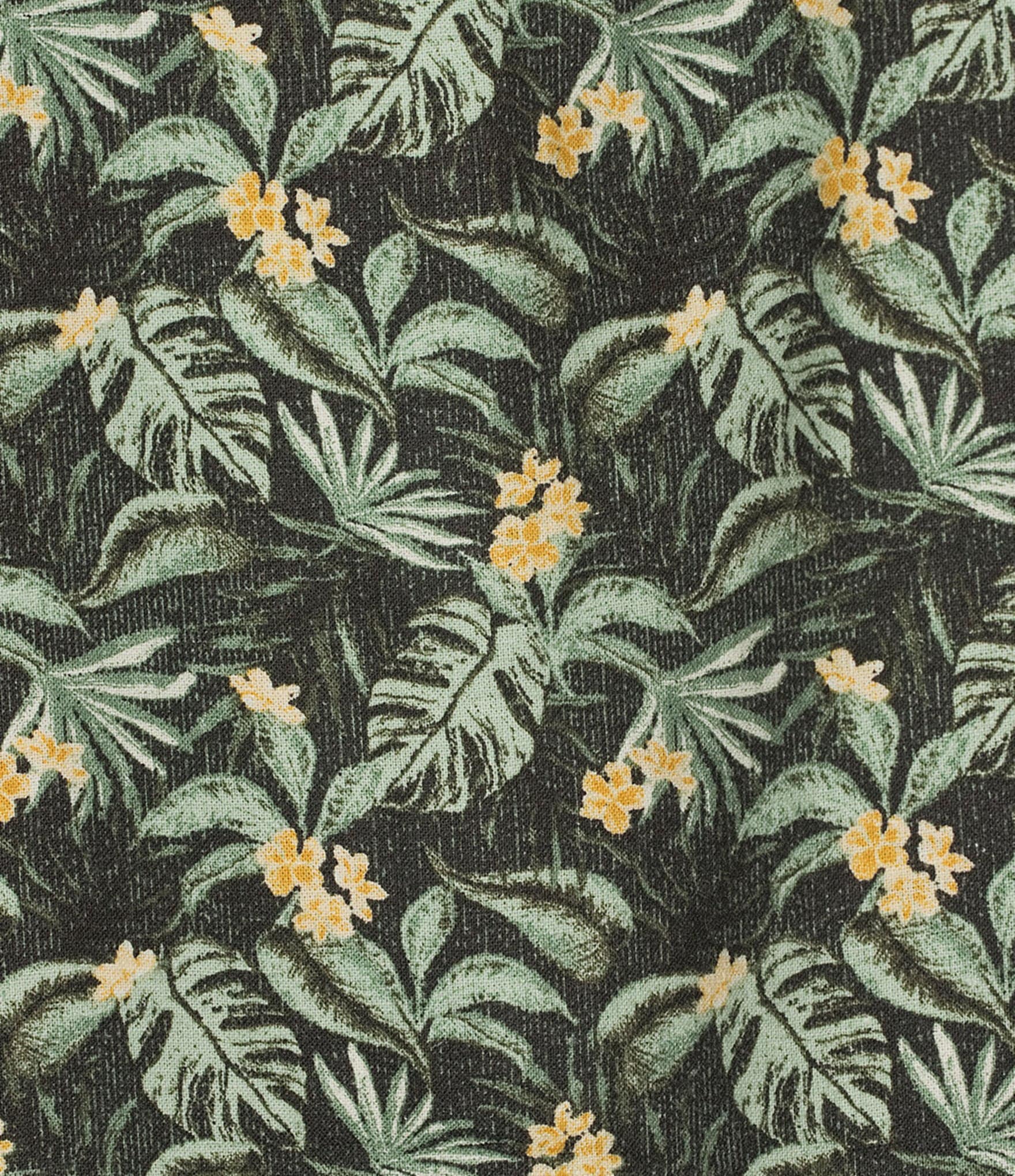 Rowm's Outsider's Oasis Short Sleeve Leaf Print Shirt
