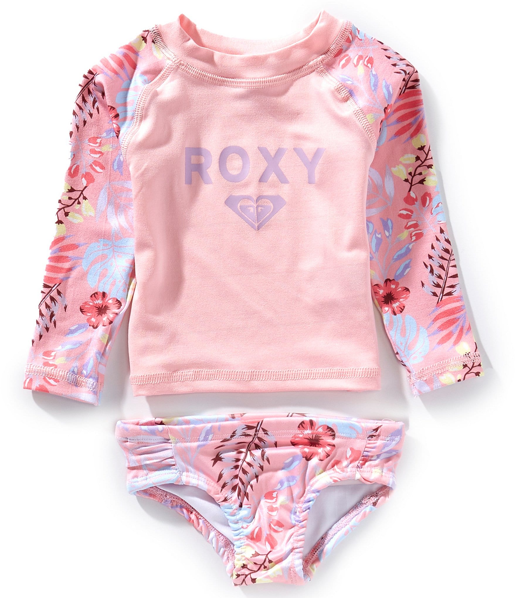 Roxy Baby Girls 12-24 Months Color Block Raglan-Sleeve