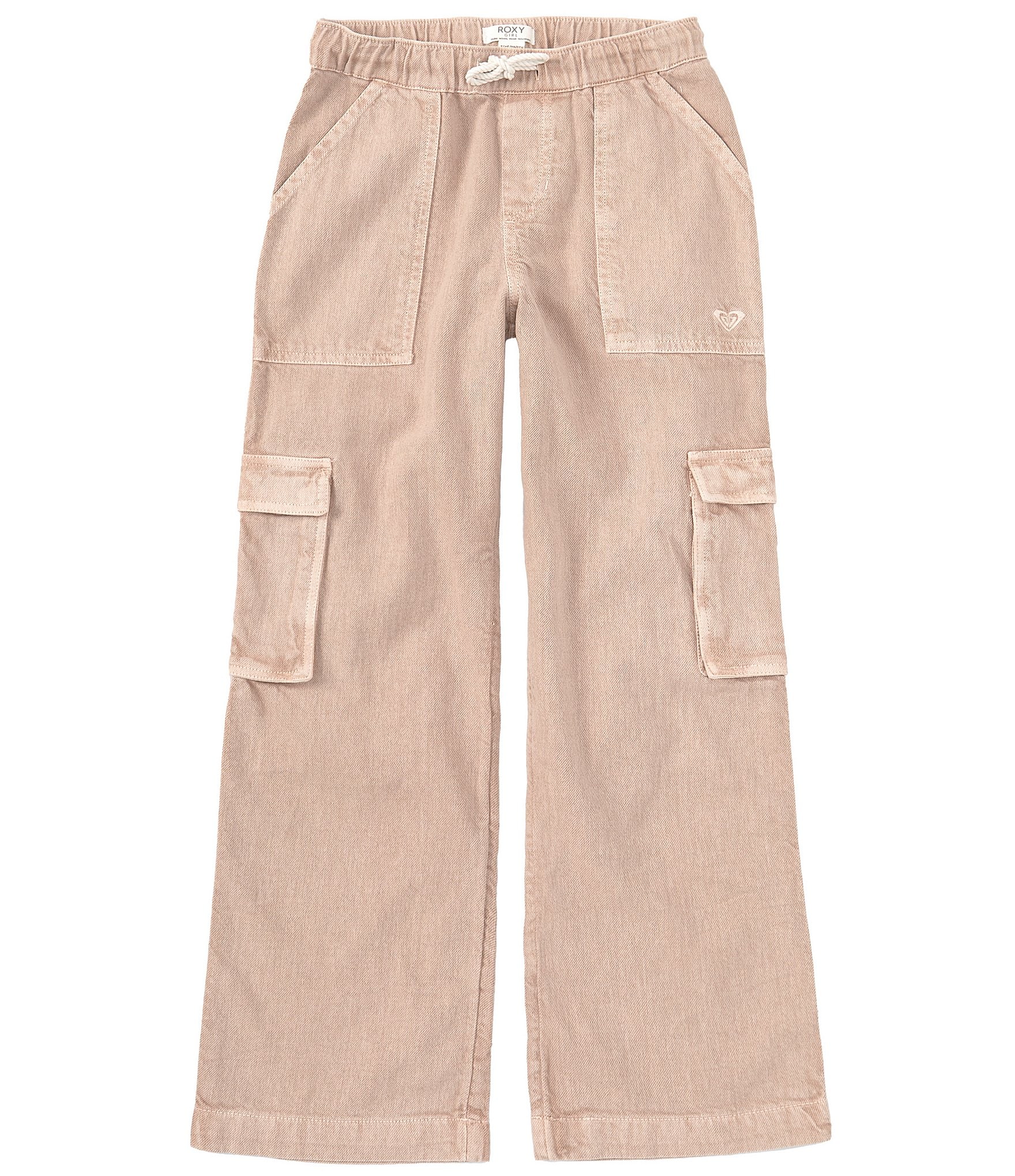 Billabong Big Girls 8-12 Relaxed Fit Tomboy Cropped Twill Cargo