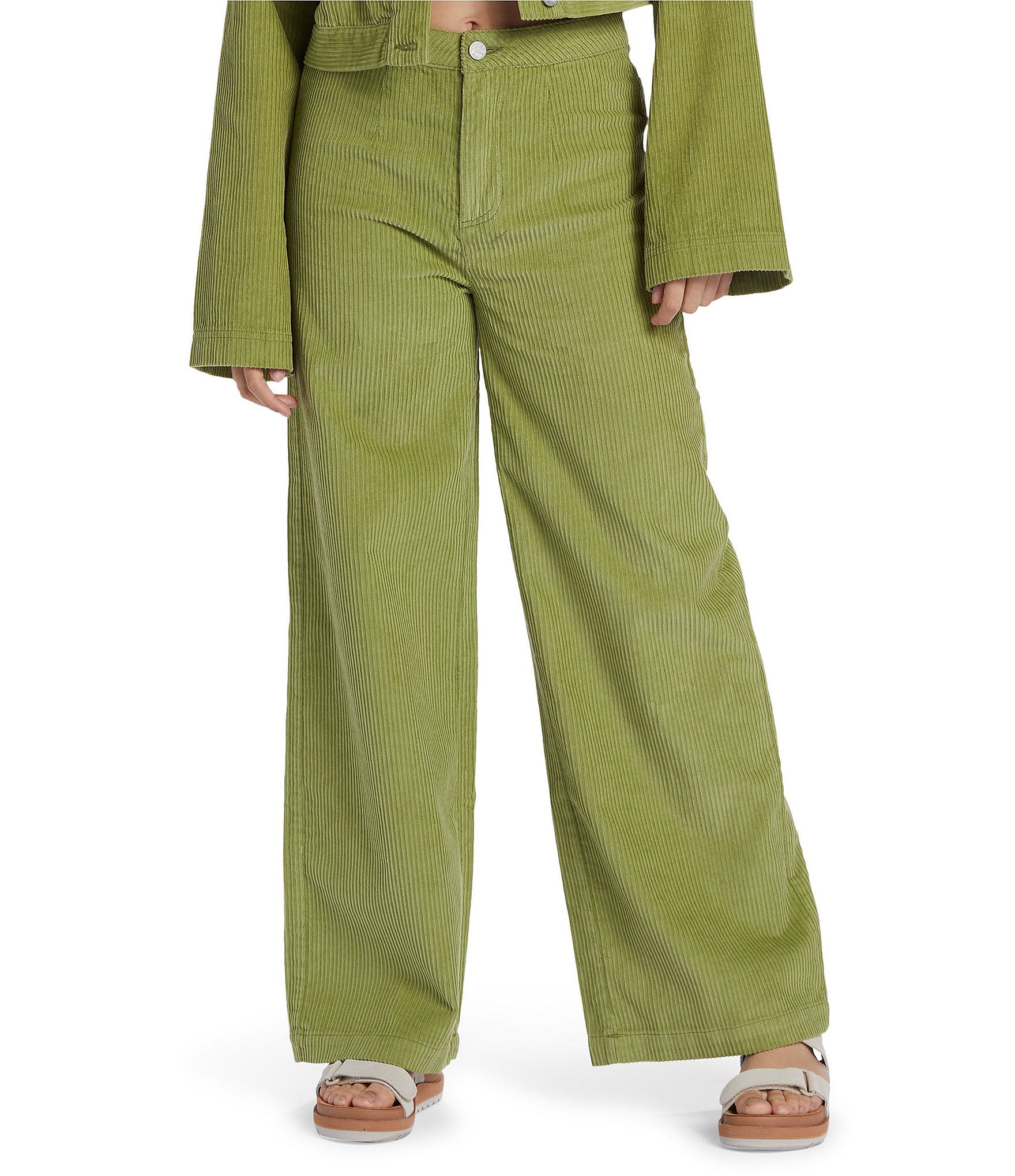 Roxy Chloe Kim High Rise Corduroy Wide Leg Pants | Dillard's