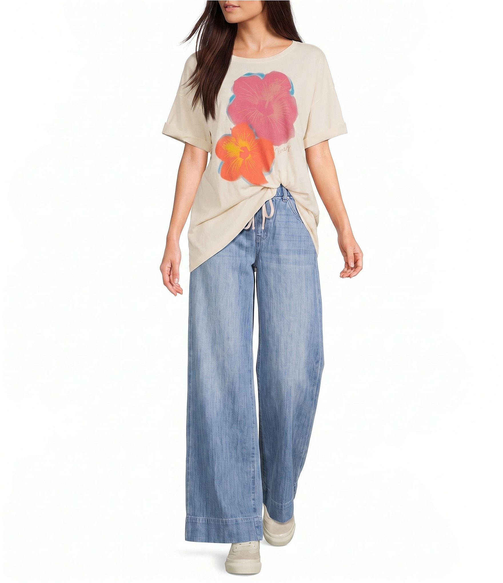 Roxy Flower Glow Short Sleeve T-Shirt