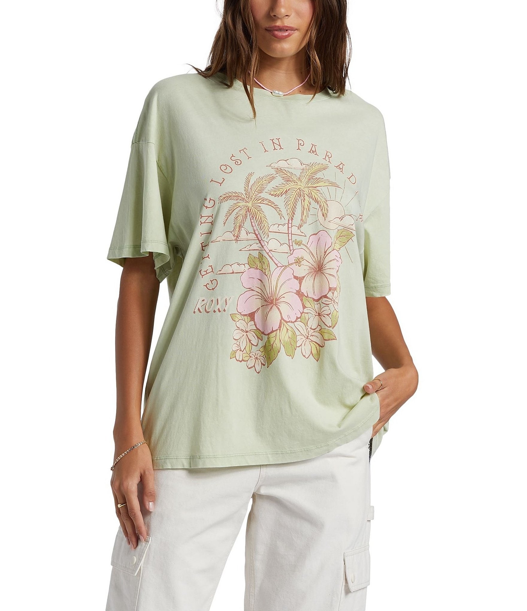 Roxy Hibiscus Paradise Graphic T-Shirt | Dillard's