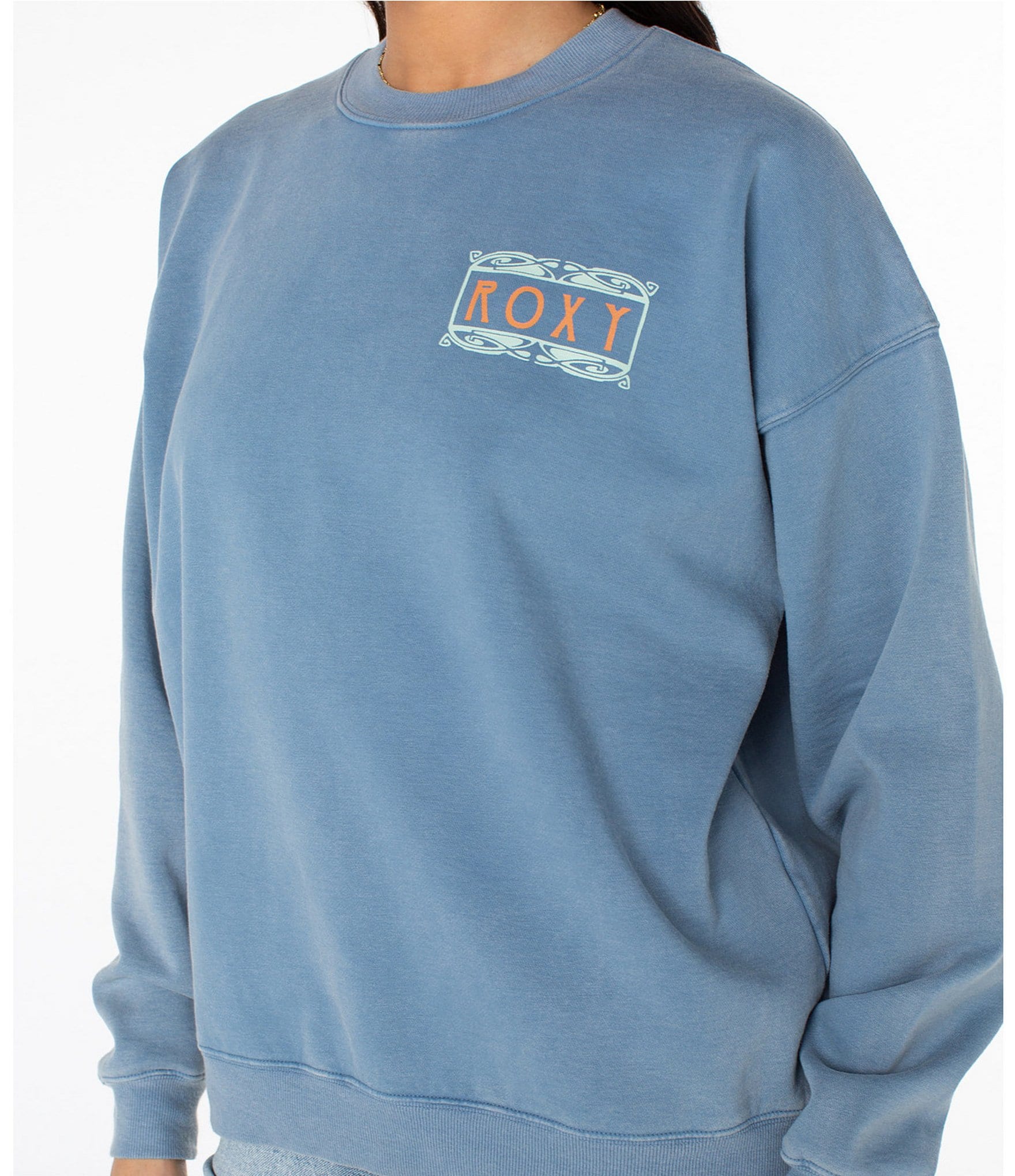 Roxy Lineup Long Sleeve Oversized Fleece Sweatshirt