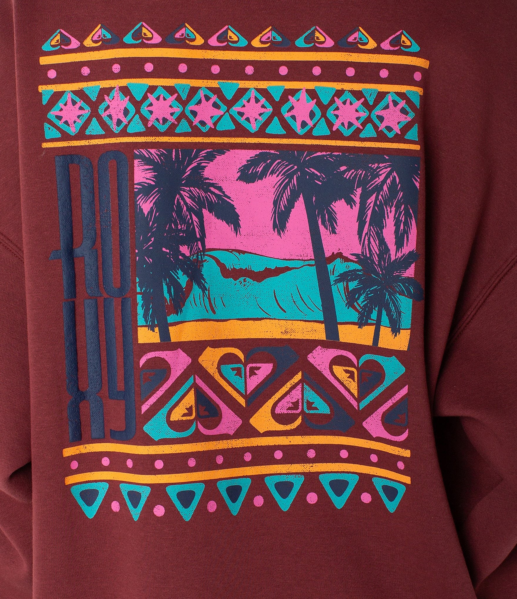 Roxy Long Sleeve Morning Stroll Graphic Pullover