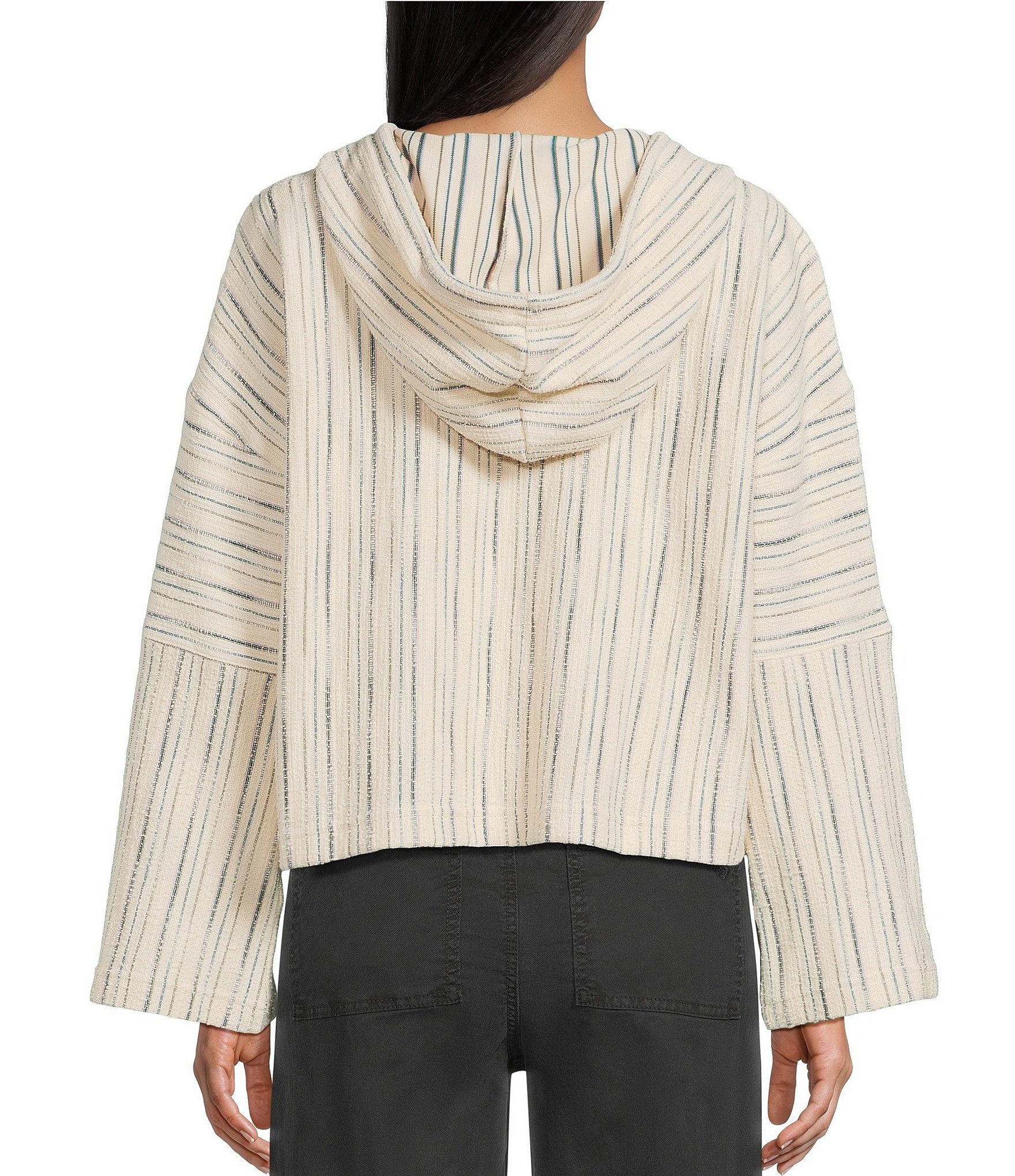 Roxy Long Sleeve Stripe Rich Coast Poncho