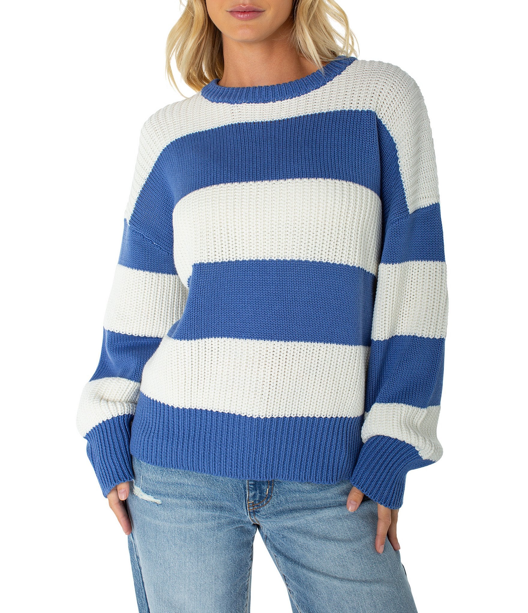 Roxy Long Sleeve Striped West Side Sweater