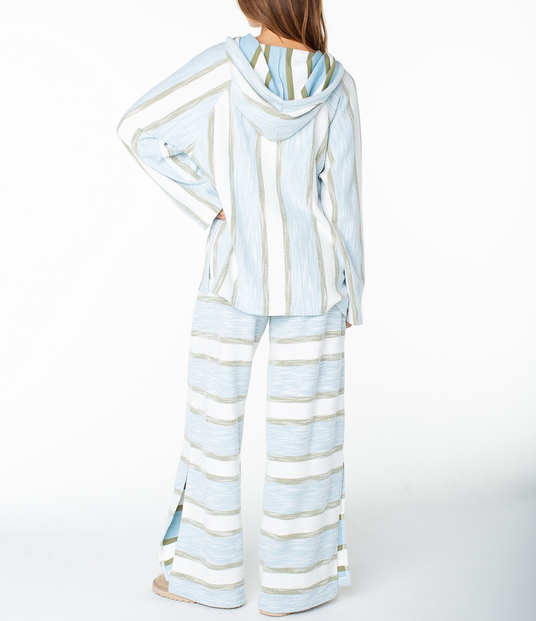 Roxy Long Sleeve Striped Wild And Free Pullover
