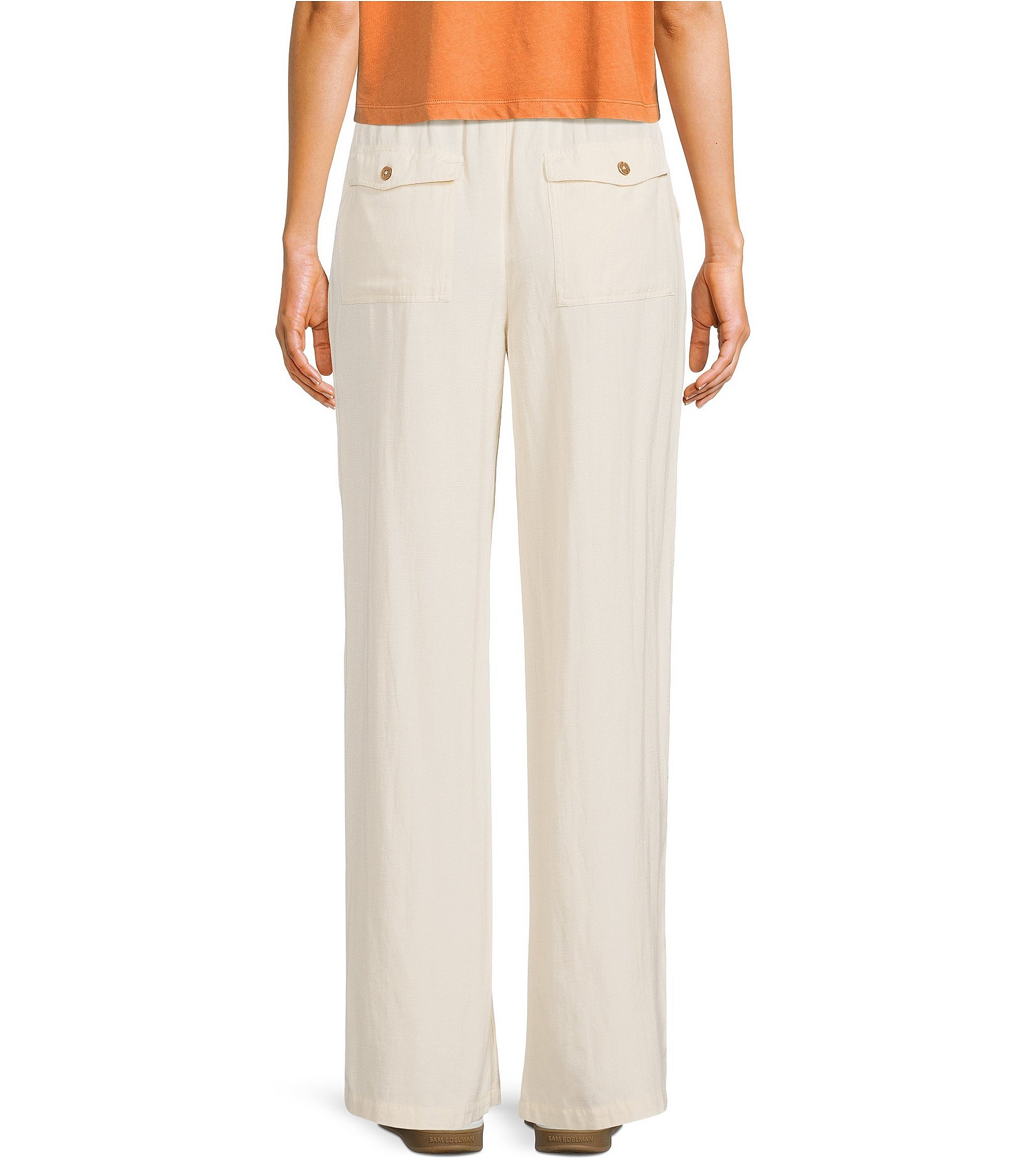 Roxy Lyla Low Rise Drawstring Pull-On Wide Leg Pants