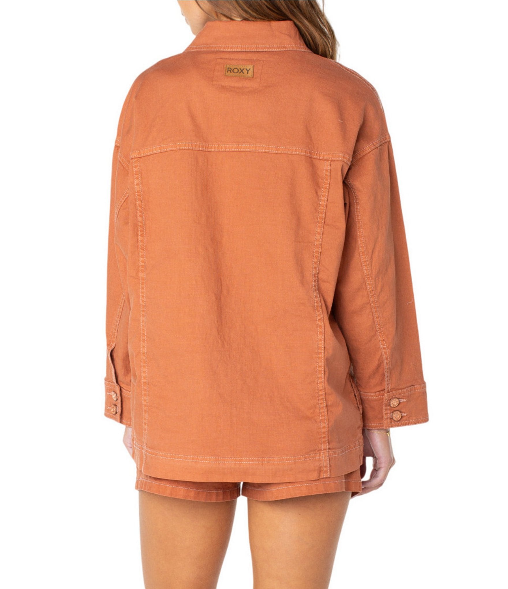 Roxy Spread Collar Lost Treasure Slightly Oversized Jacket