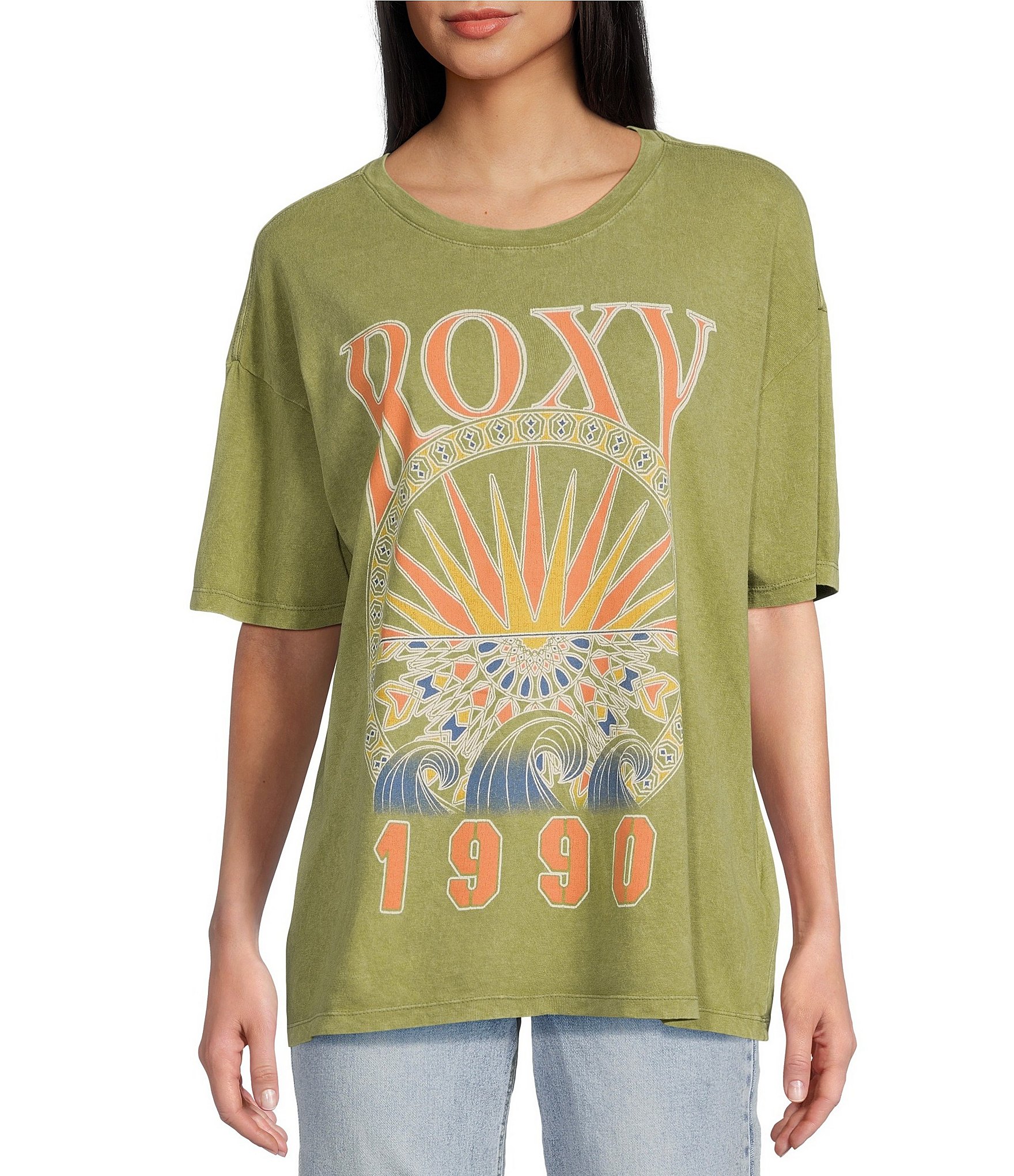 Roxy Surfs Up Oversized Short Sleeve Graphic T-Shirt