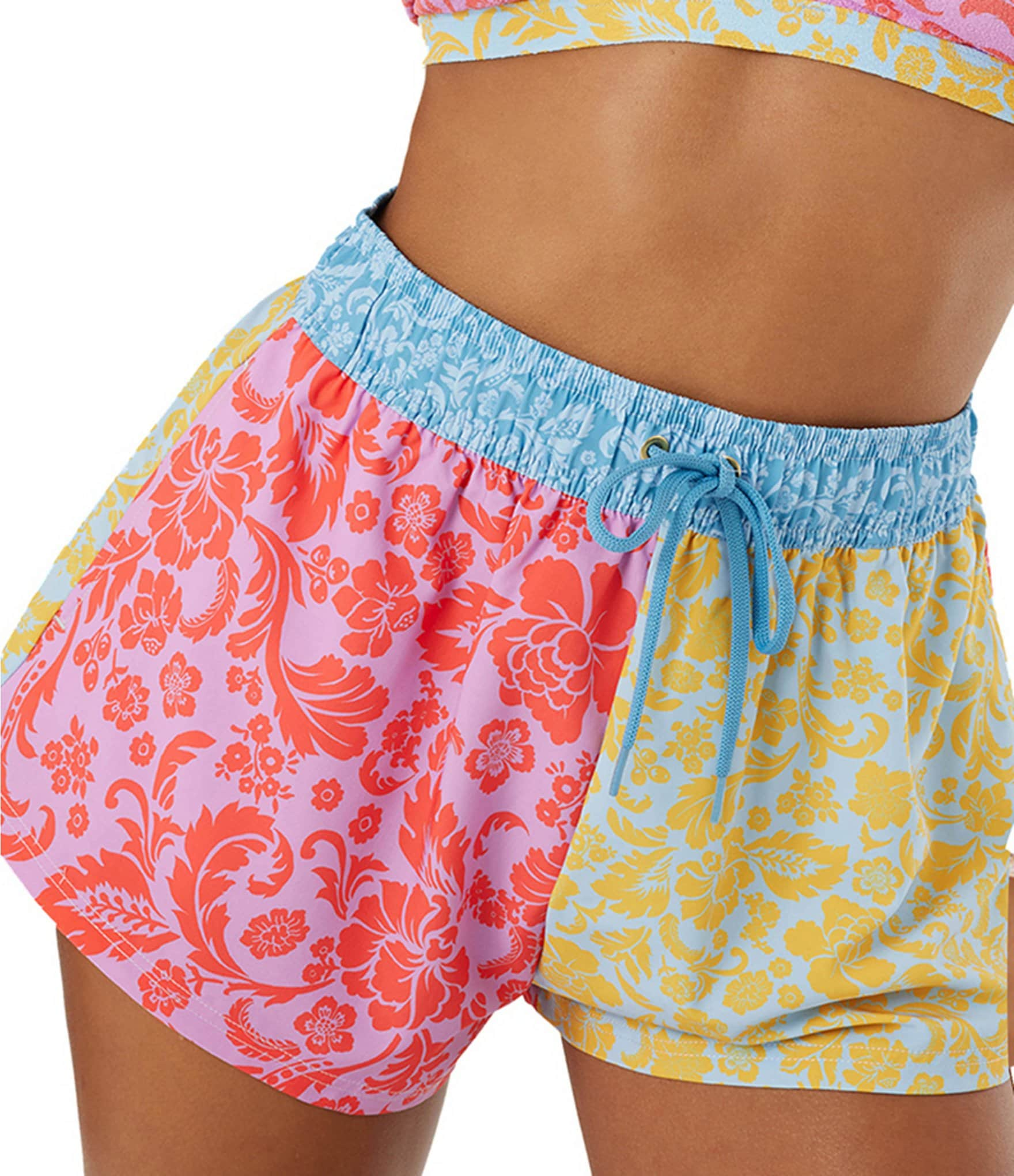 Roxy Tapestry Patchwork No Bad Waves Swim Boardshorts