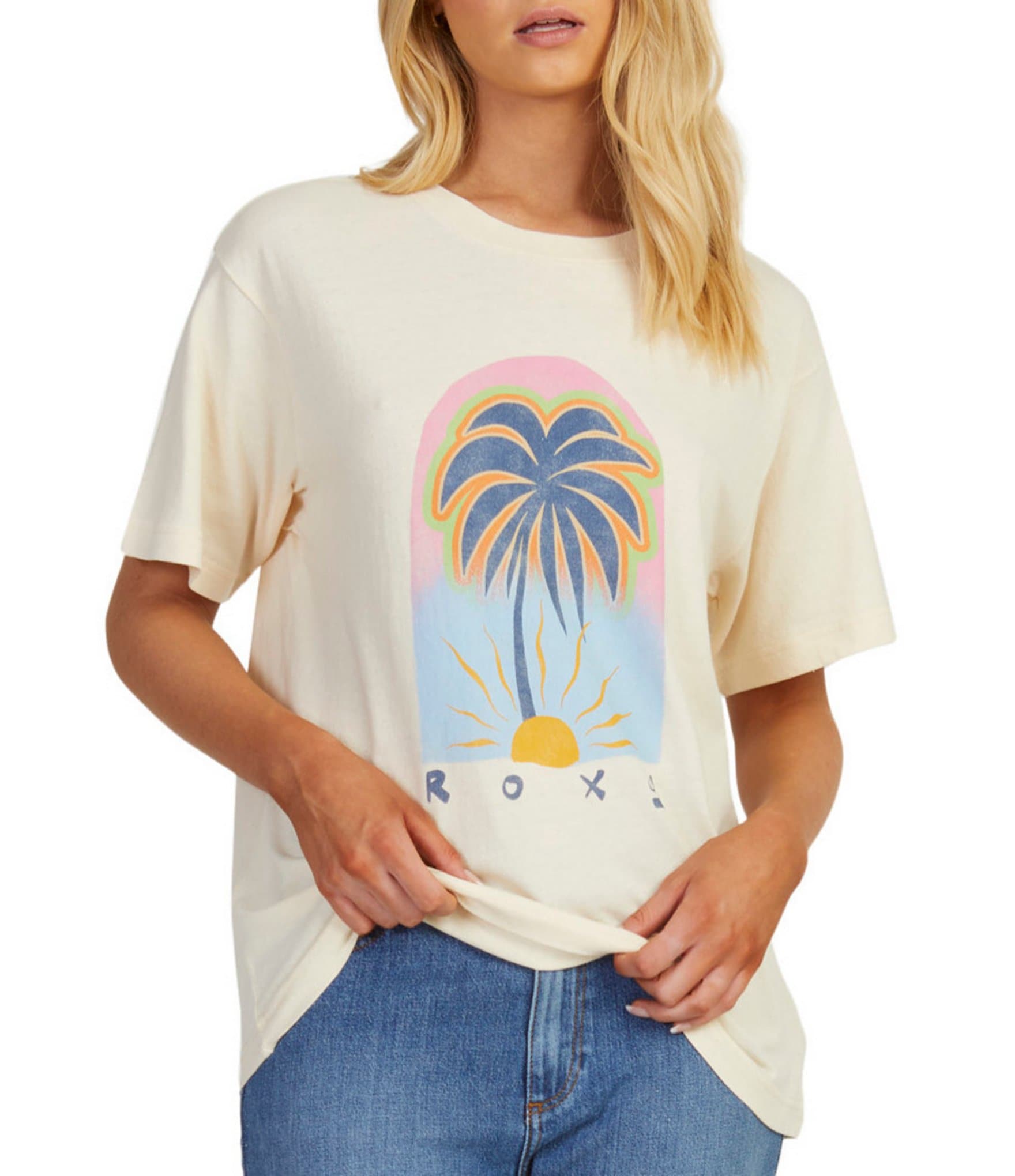 Roxy To T-shirt Dillard\'s Sun Graphic The 