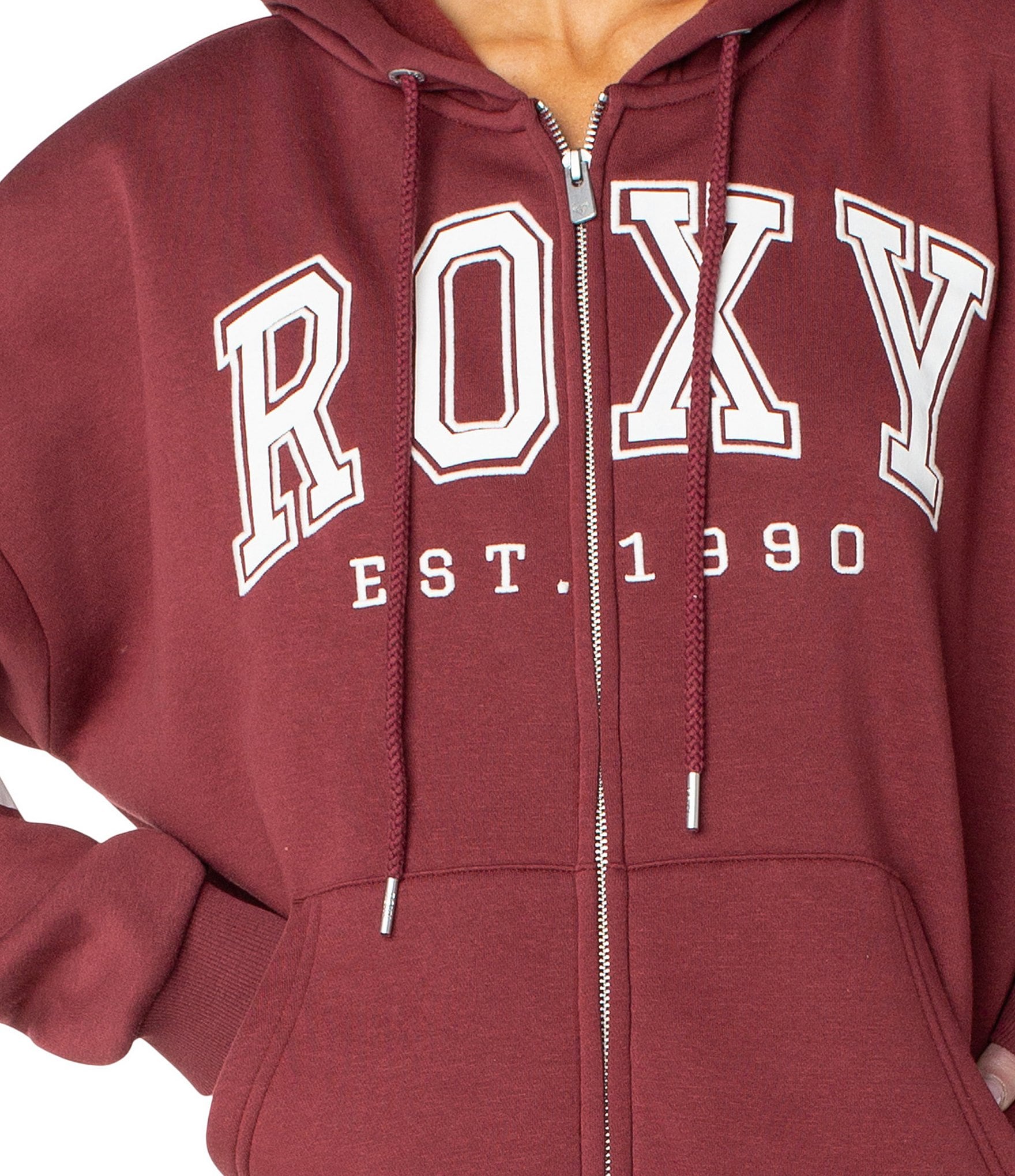 Roxy Varsity Inspired Sunset Zip Up Coordinating Jacket