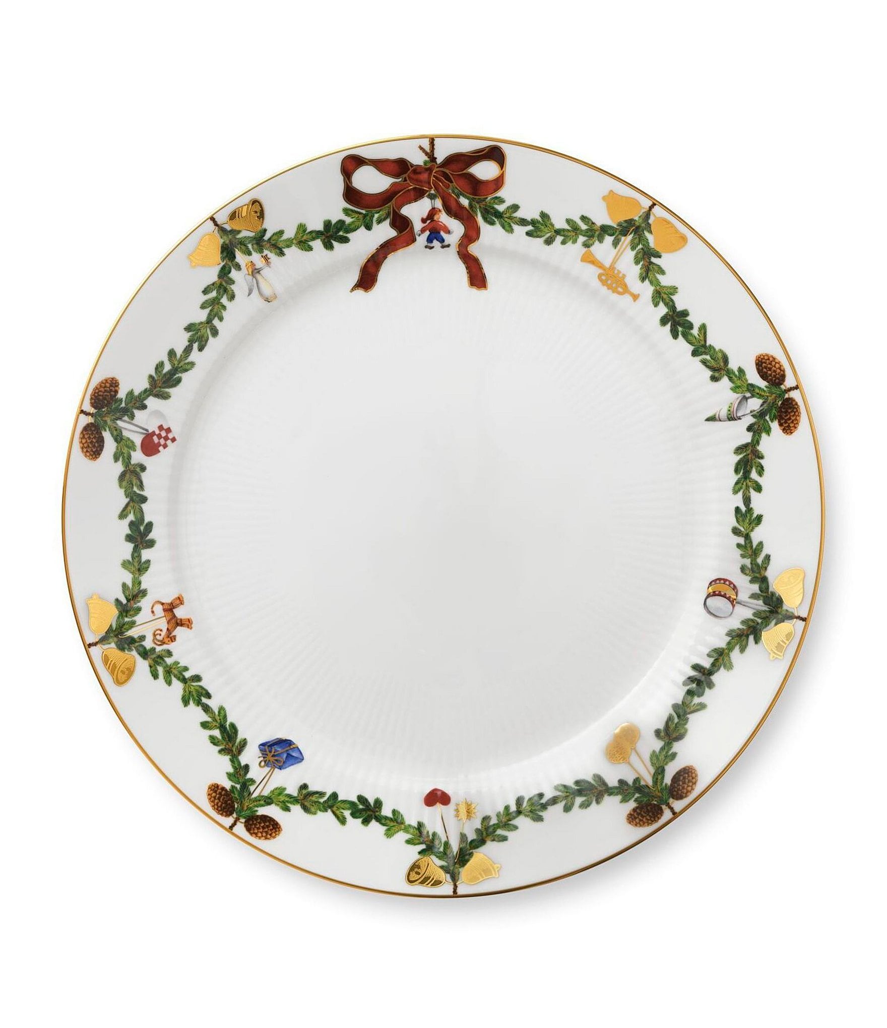 Royal Copenhagen Star Fluted Christmas Dinner Plate | Hamilton Place