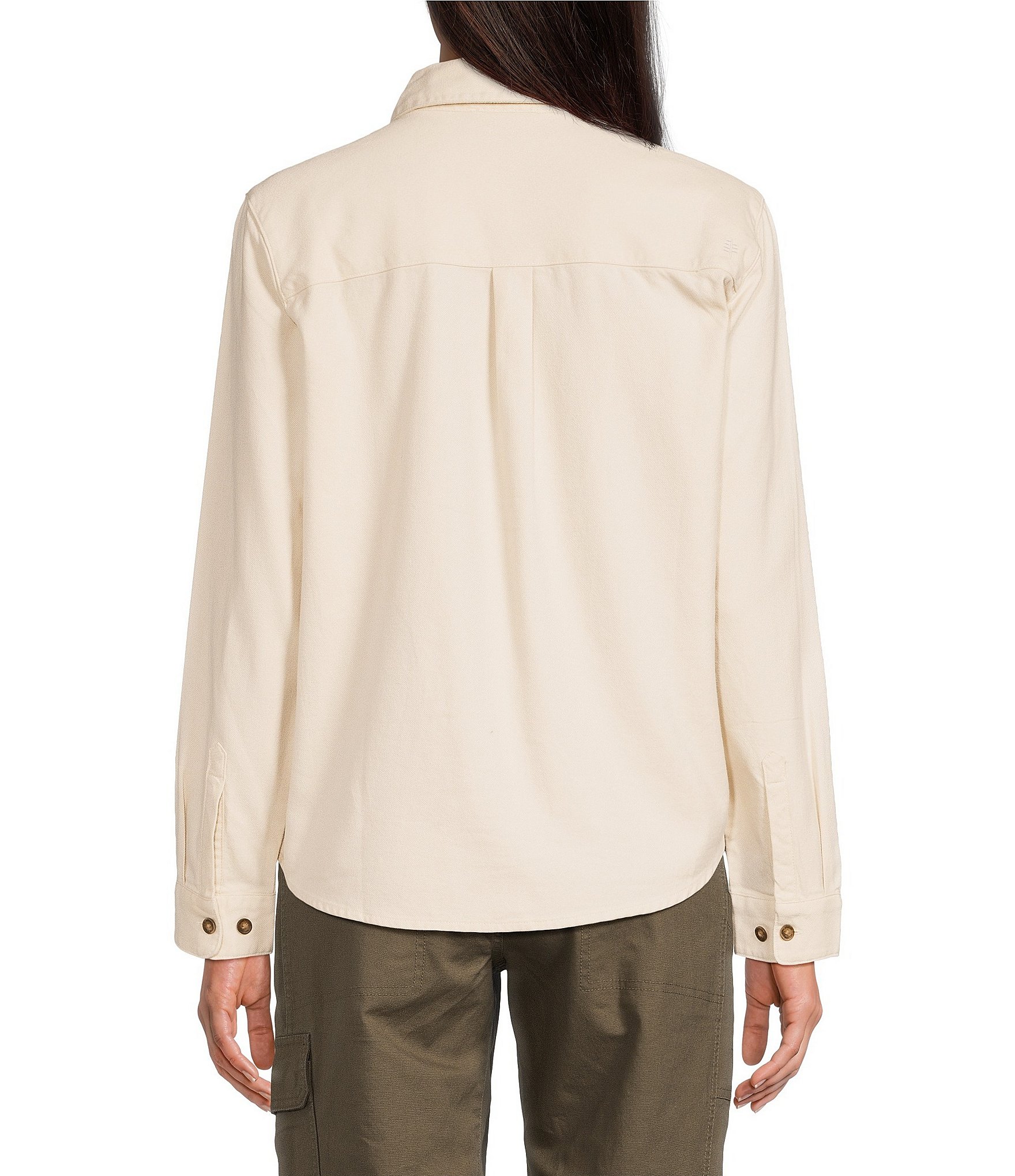 Royal Robbins Lieback Organic Cotton Point Collar Button Front Shirt