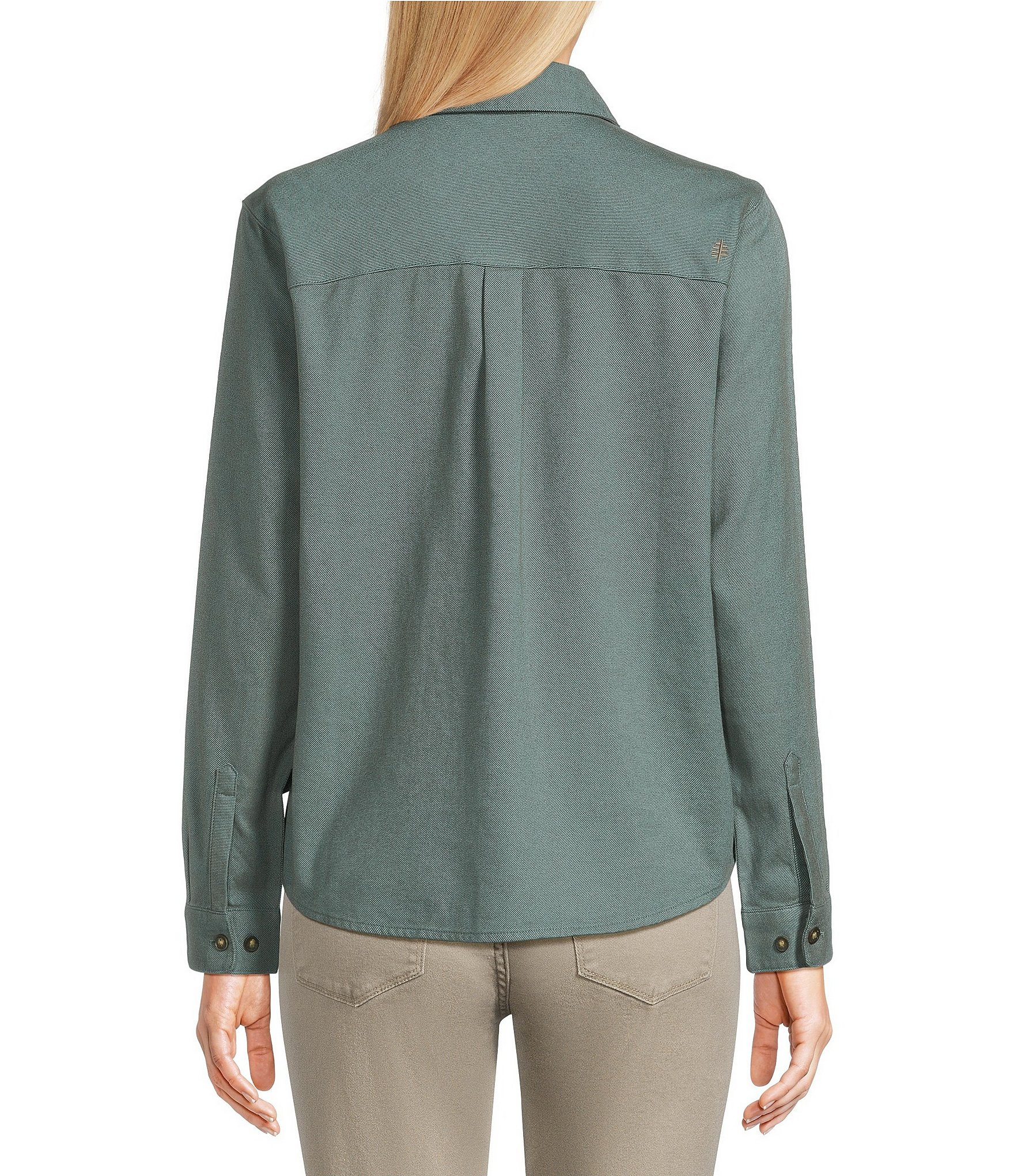 Royal Robbins Lieback Organic Cotton Point Collar Button Front Shirt