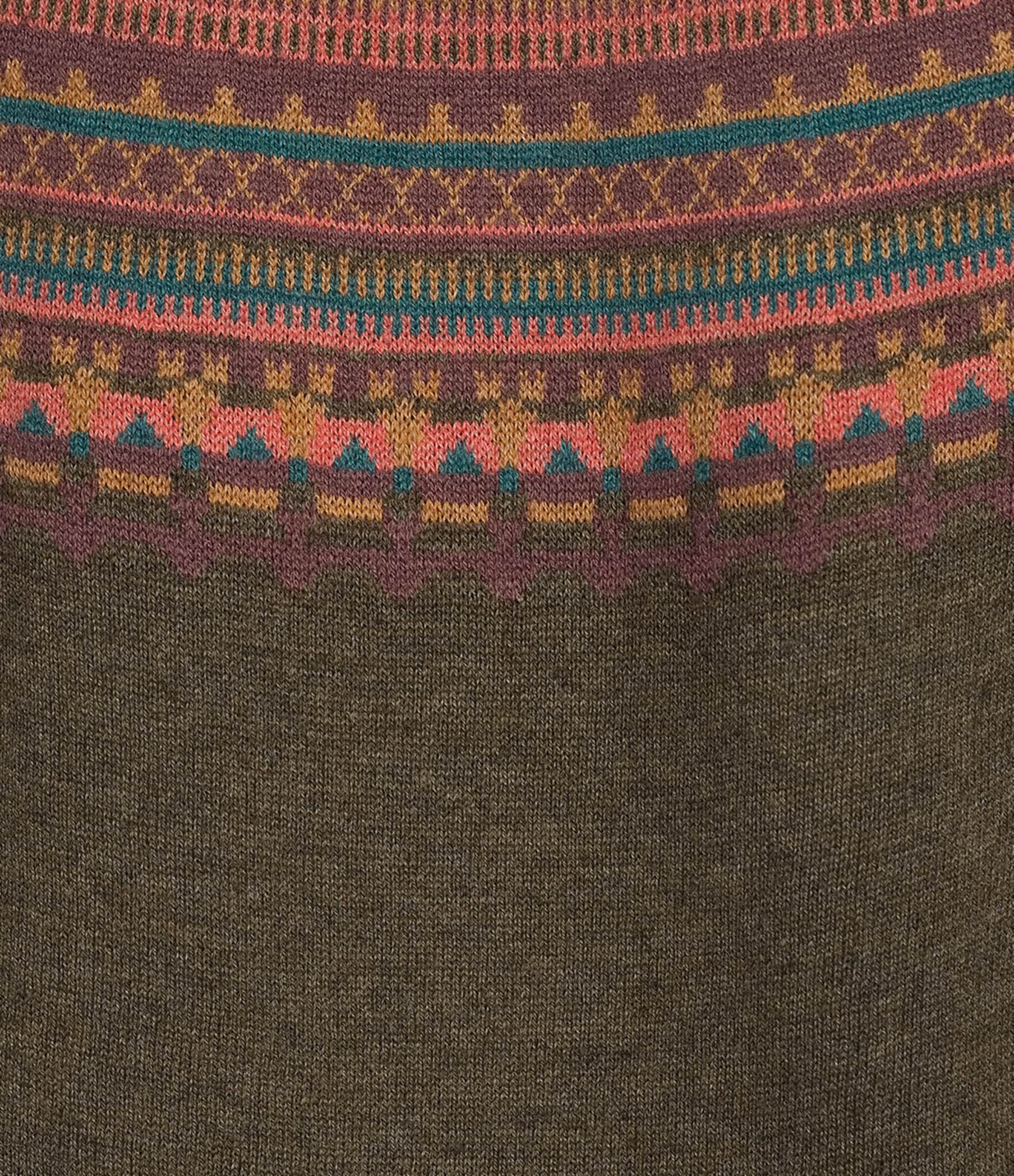 Royal Robbins Westlands Fairisle Pattern Crew Neck Long Sleeve Sweater