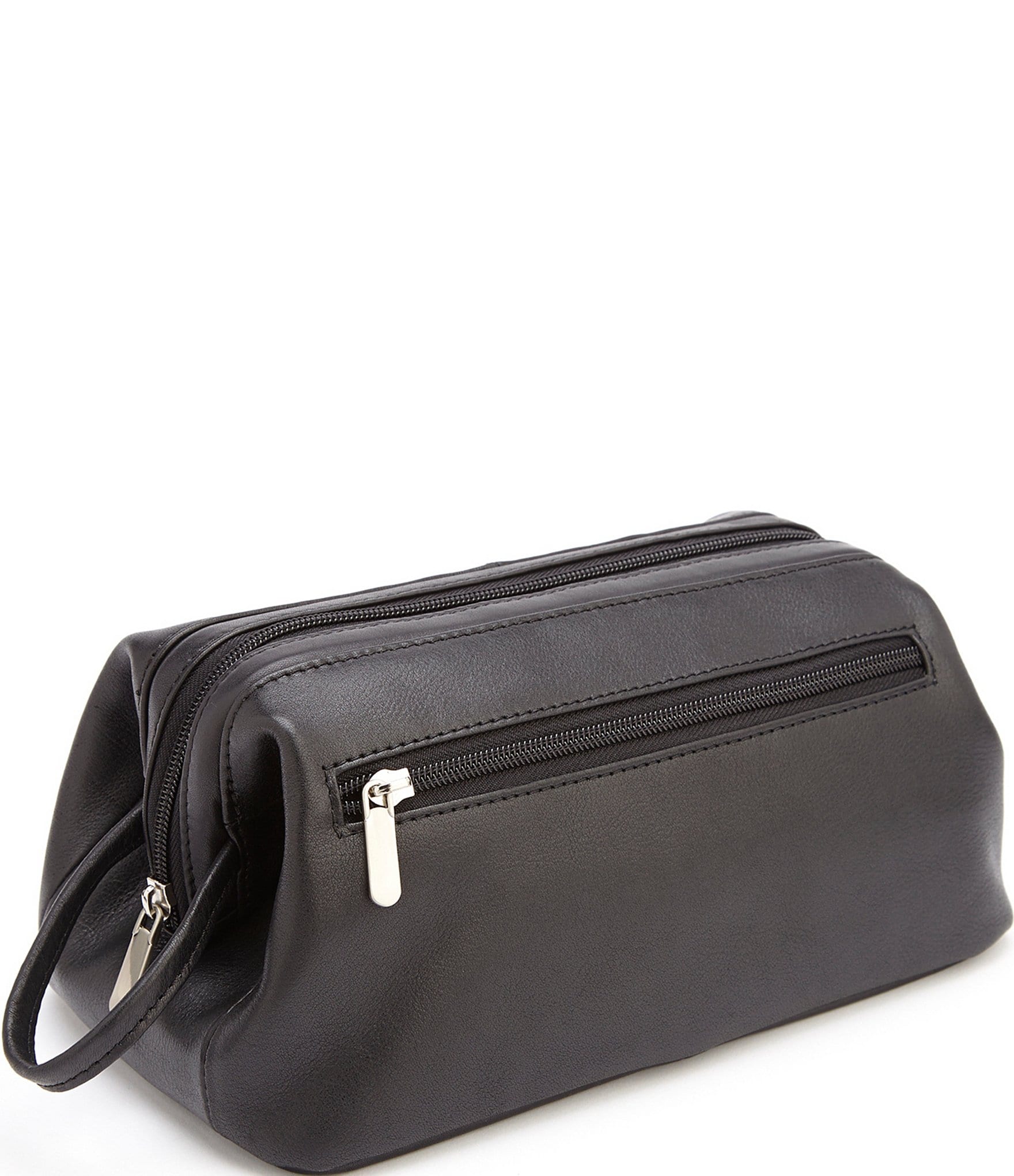 ROYCE New York Leather Colombian Toiletry Bag